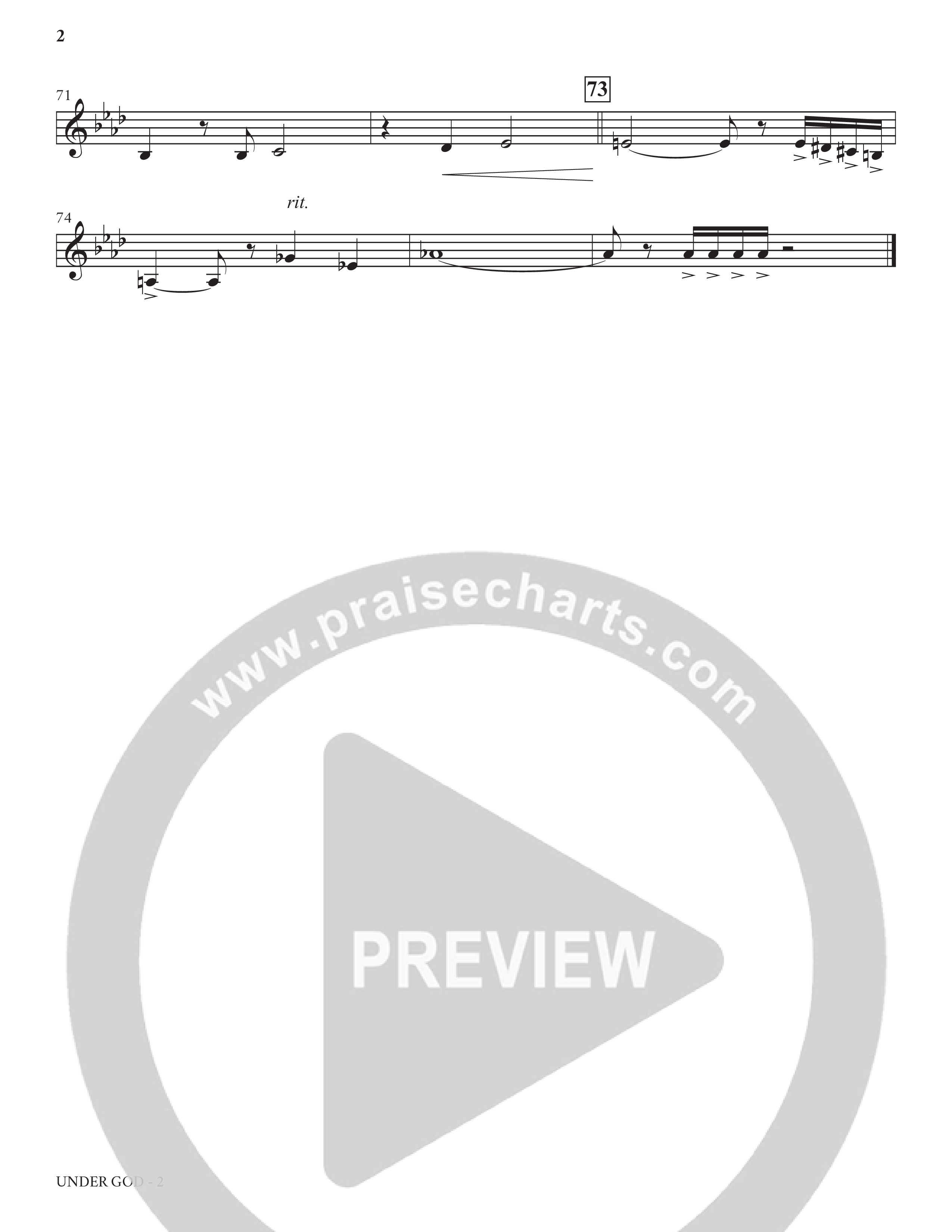 Under God (Choral Anthem SATB) Bari Sax (Charles Billingsley / Arr. Bradley Knight)