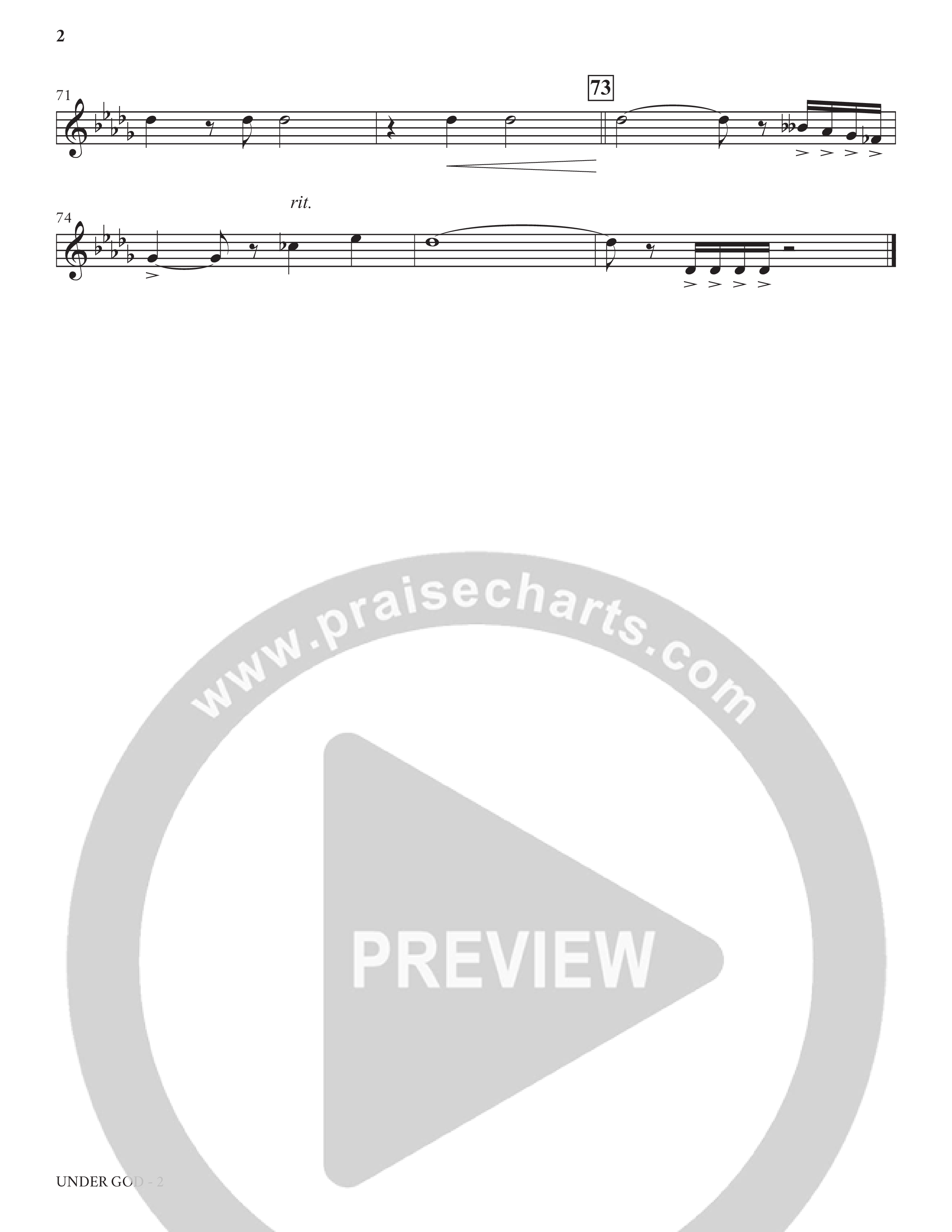 Under God (Choral Anthem SATB) Baritone TC (Charles Billingsley / Arr. Bradley Knight)