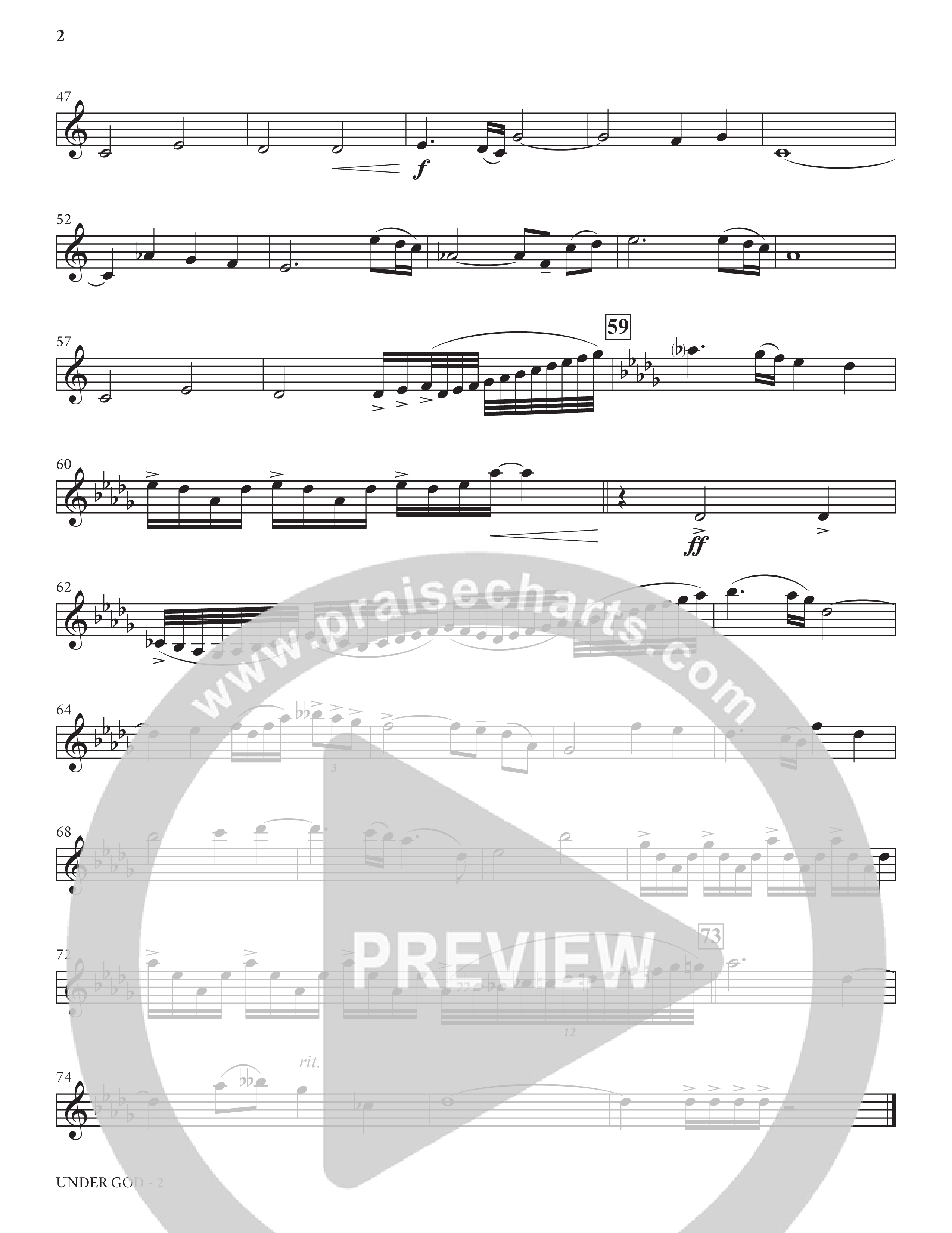 Under God (Choral Anthem SATB) Clarinet (Charles Billingsley / Arr. Bradley Knight)