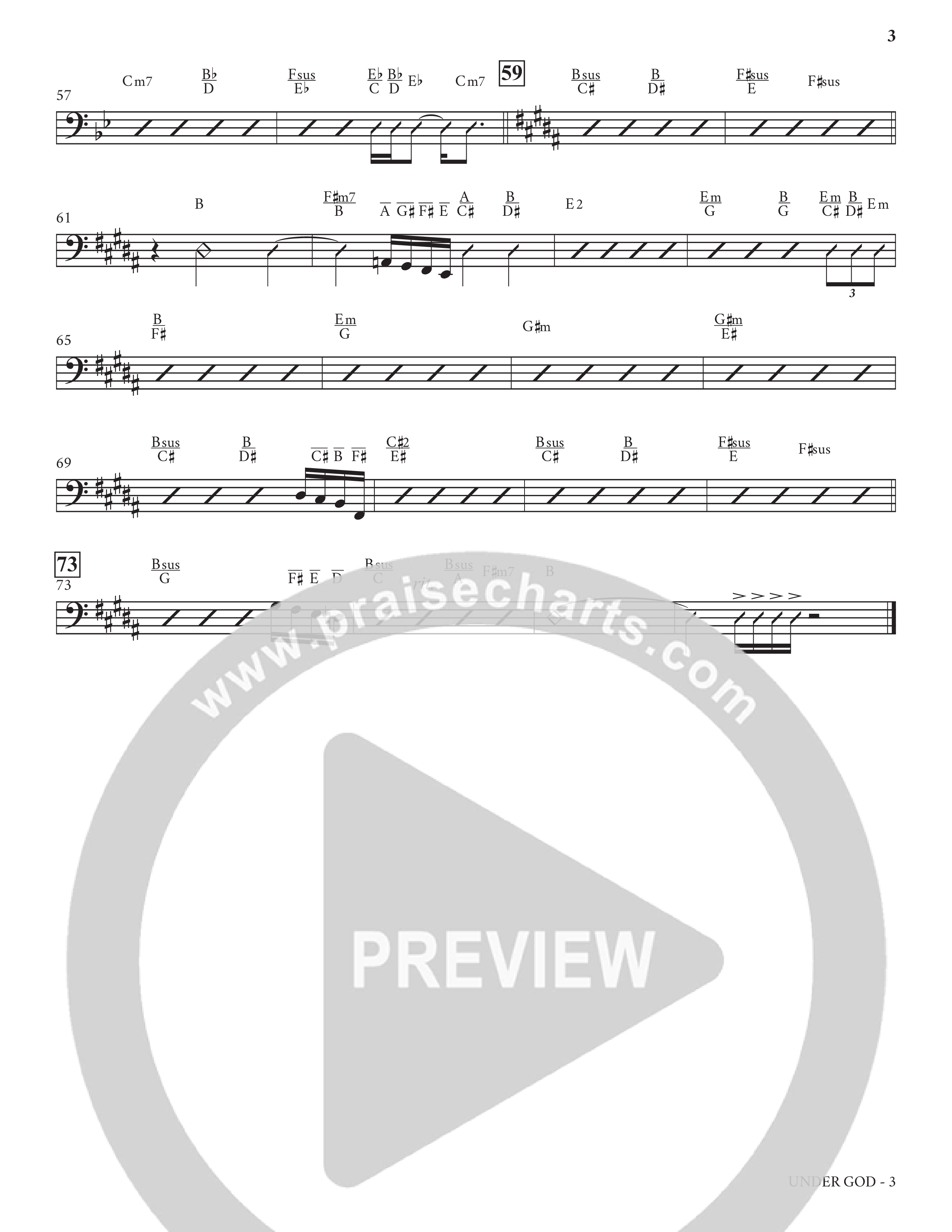 Under God (Choral Anthem SATB) Rhythm Chart (Charles Billingsley / Arr. Bradley Knight)
