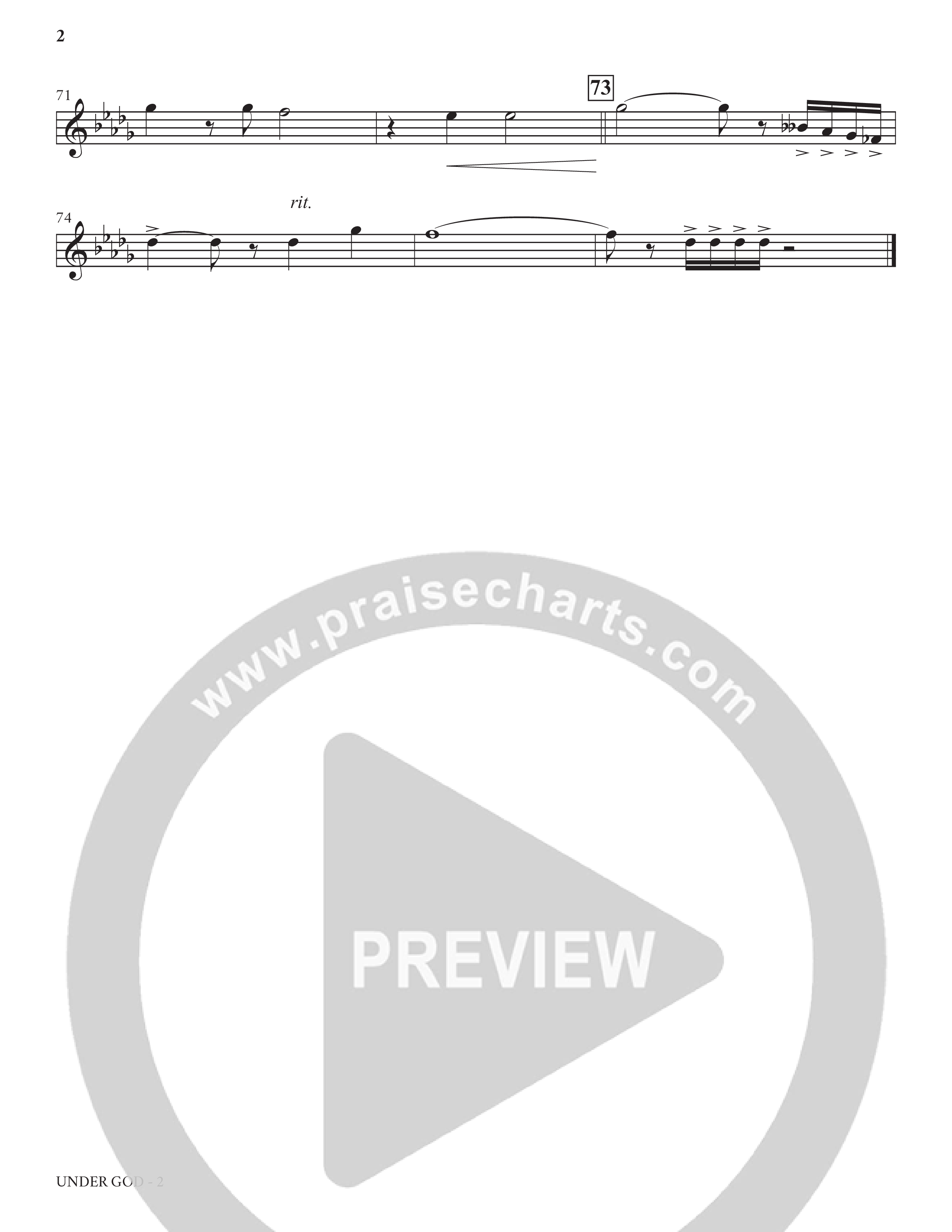 Under God (Choral Anthem SATB) Tenor Sax/Baritone T.C. (Charles Billingsley / Arr. Bradley Knight)