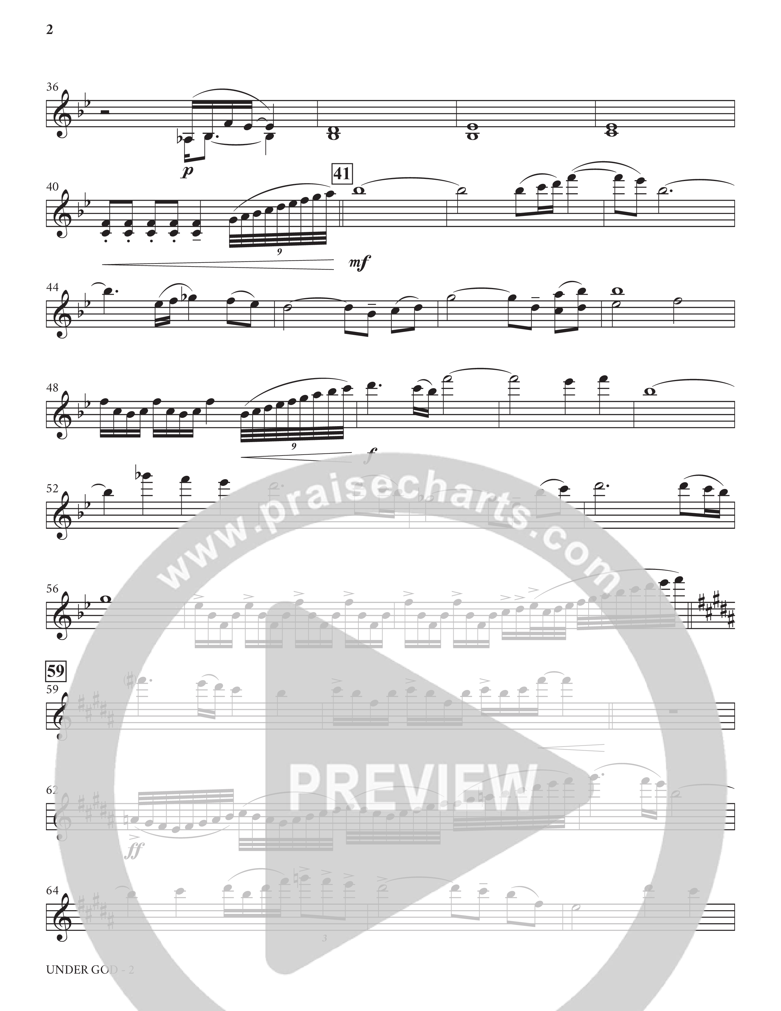 Under God (Choral Anthem SATB) String Pack (Charles Billingsley / Arr. Bradley Knight)