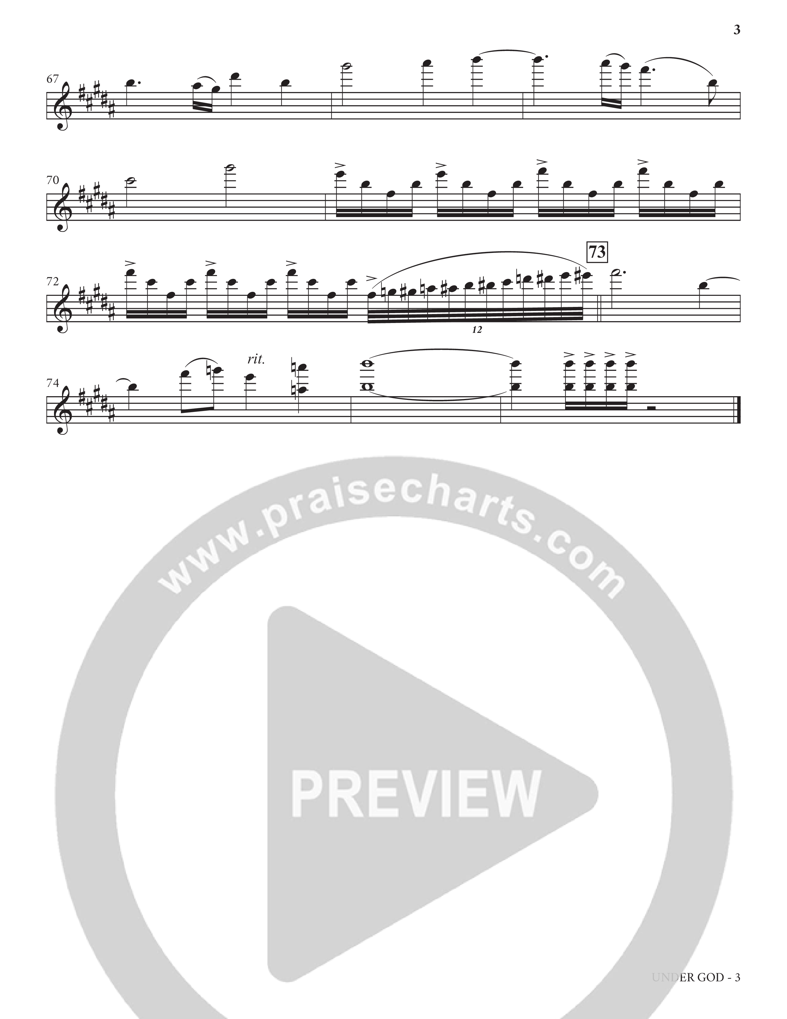 Under God (Choral Anthem SATB) String Pack (Charles Billingsley / Arr. Bradley Knight)