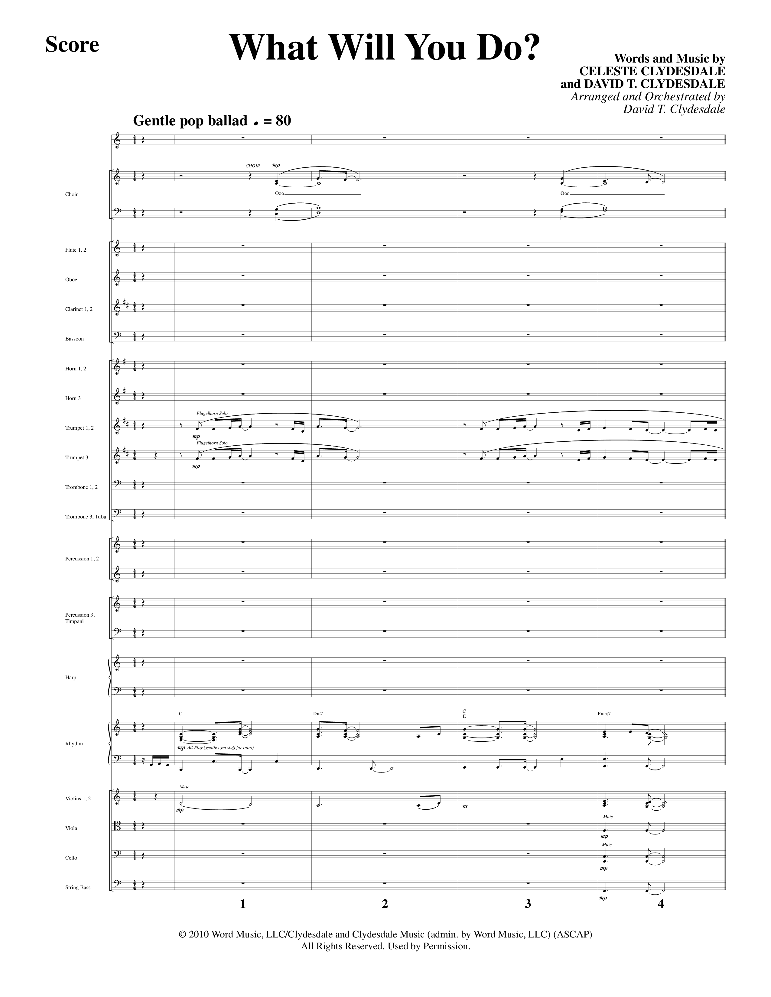 A Merry Clydesdale Christmas (12 Song Choral Collection) Song 11 (Orchestration) (Arr. David Clydesdale)