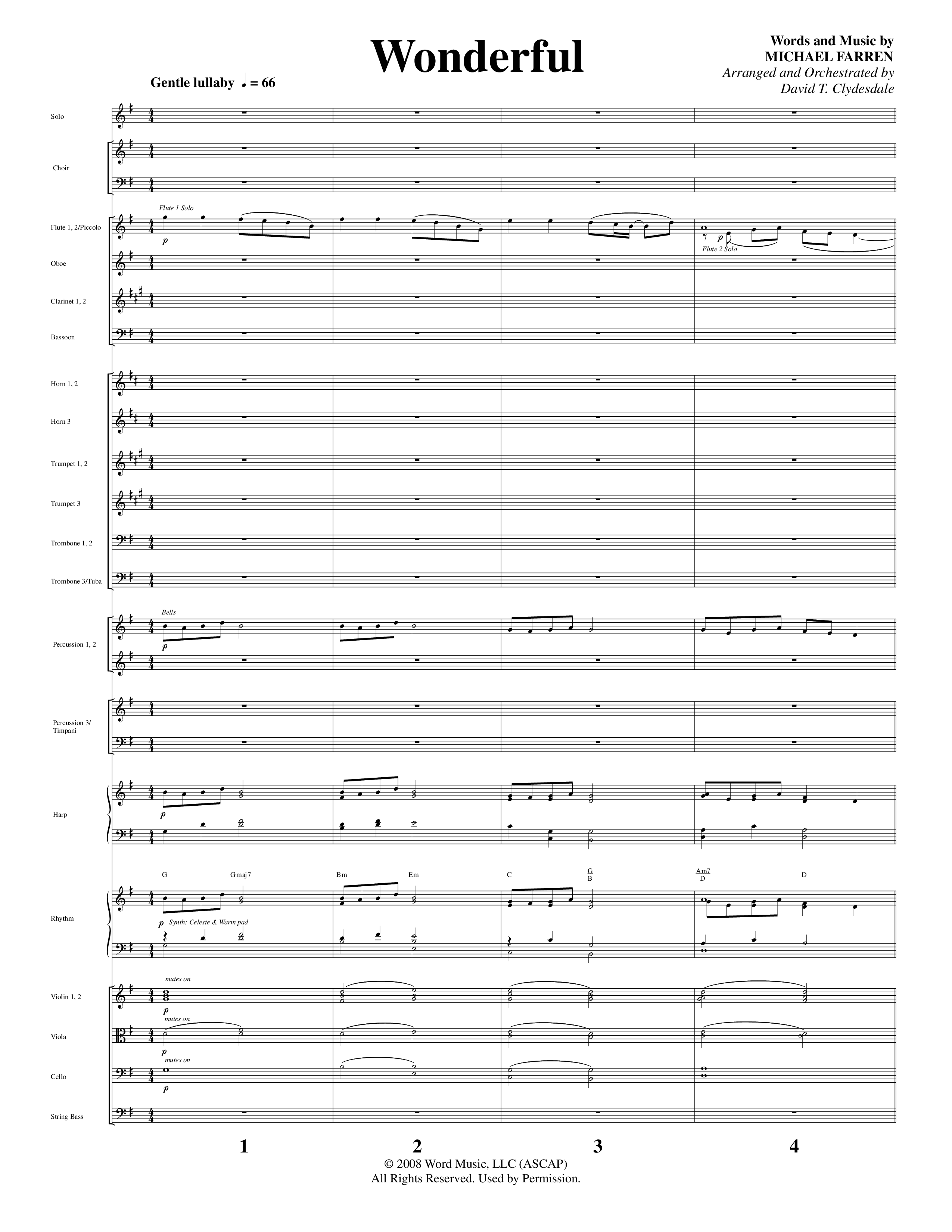 A Merry Clydesdale Christmas (12 Song Choral Collection) Song 12 (Orchestration) (Arr. David Clydesdale)