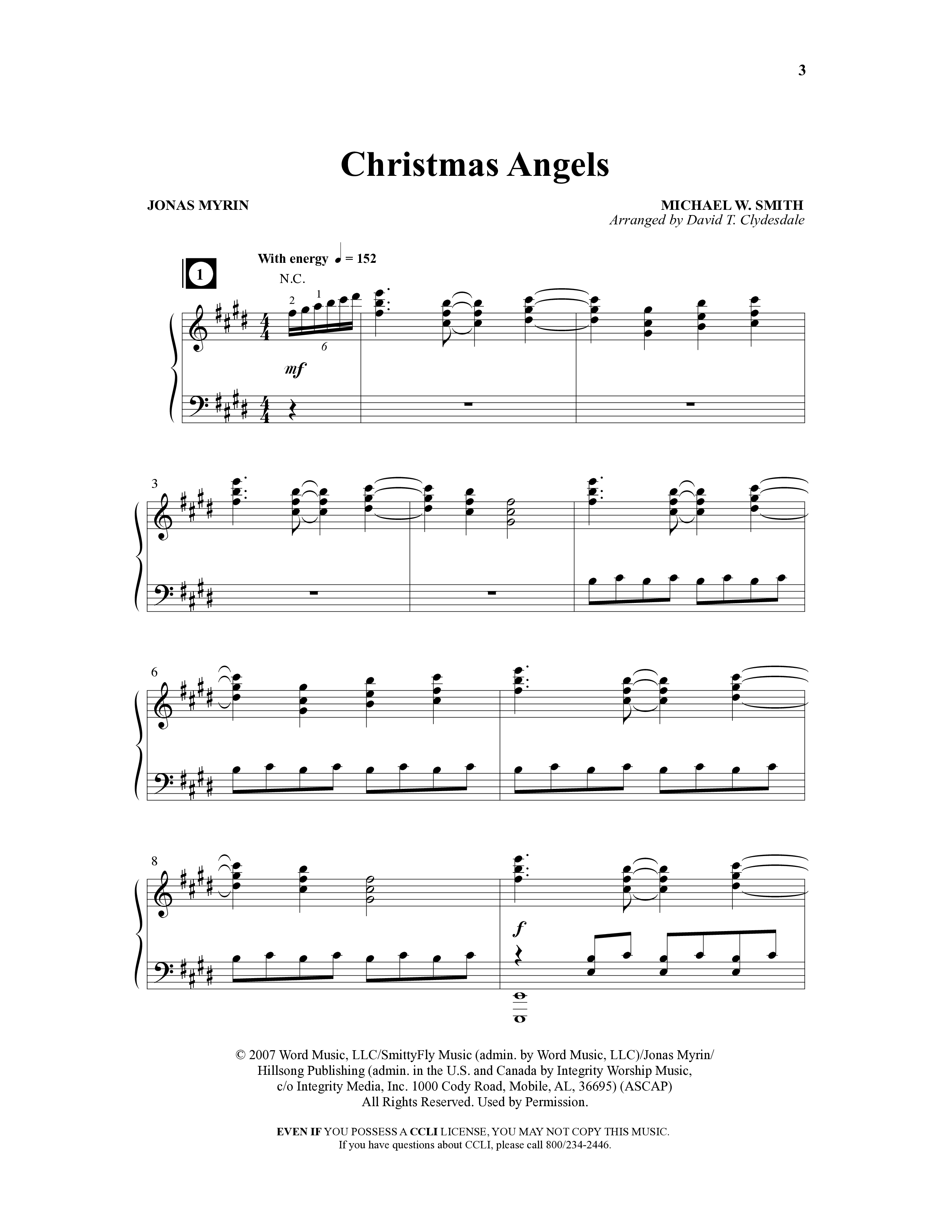 A Merry Clydesdale Christmas (12 Song Choral Collection) Song 2 (Piano SATB) (Arr. David Clydesdale)