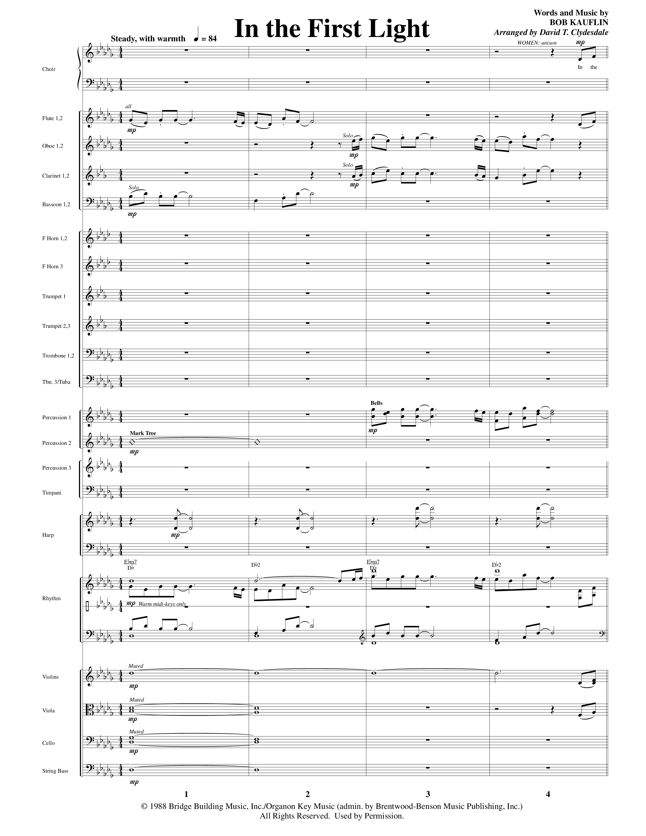 A Merry Clydesdale Christmas (12 Song Choral Collection) Song 6 (Orchestration) (Arr. David Clydesdale)