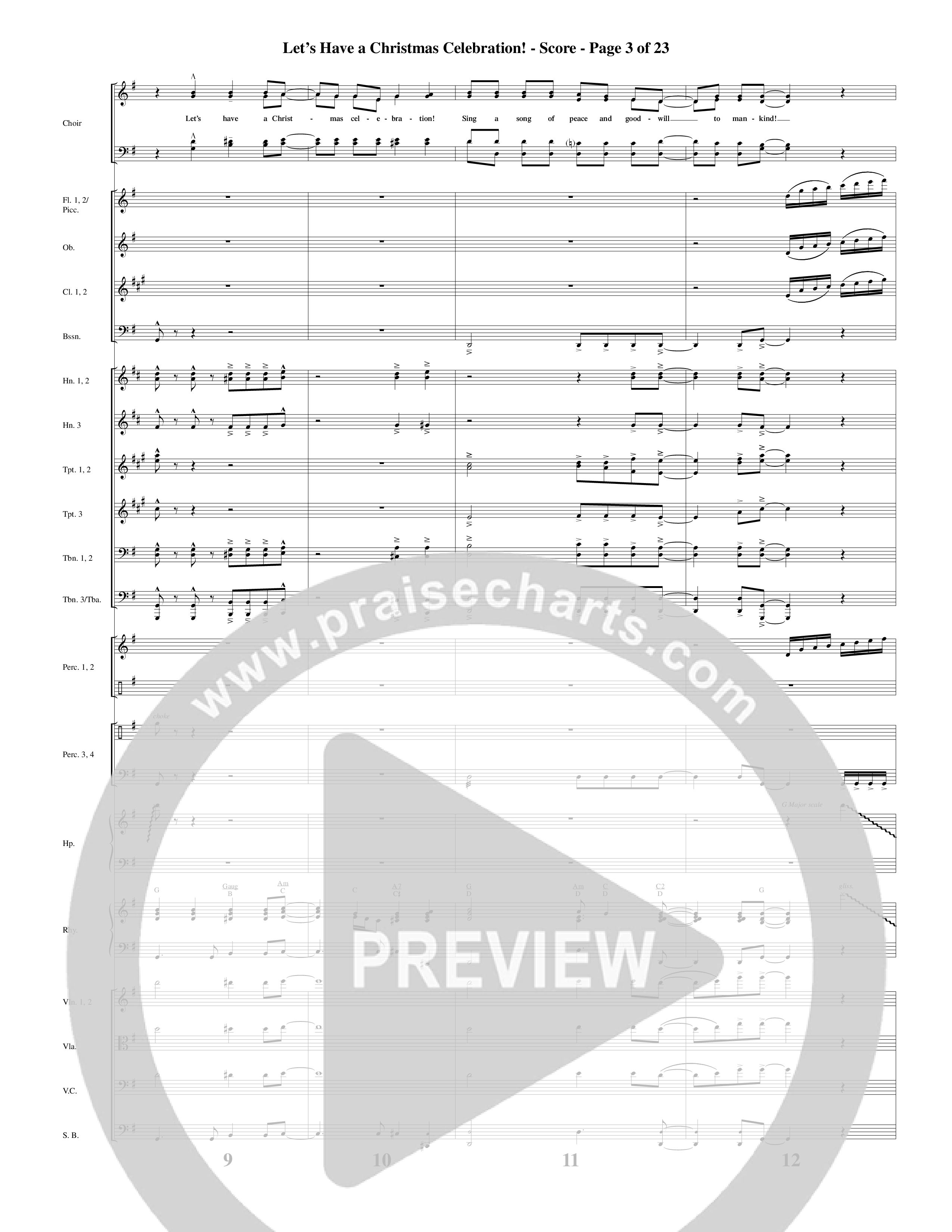 A Merry Clydesdale Christmas (12 Song Choral Collection) Song 8 (Orchestration) (Arr. David Clydesdale)