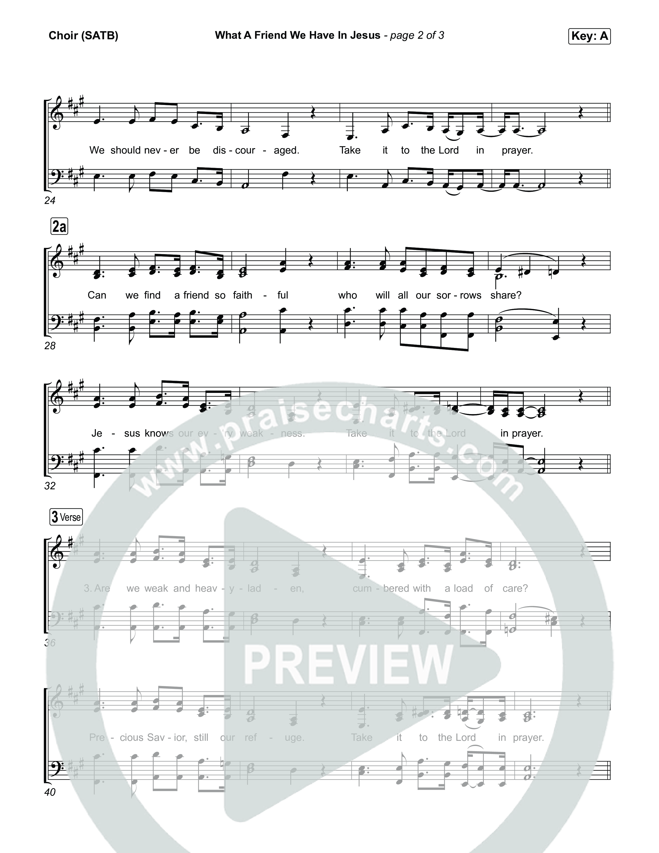 What A Friend We Have In Jesus Choir Sheet (SATB) (CeCe Winans)
