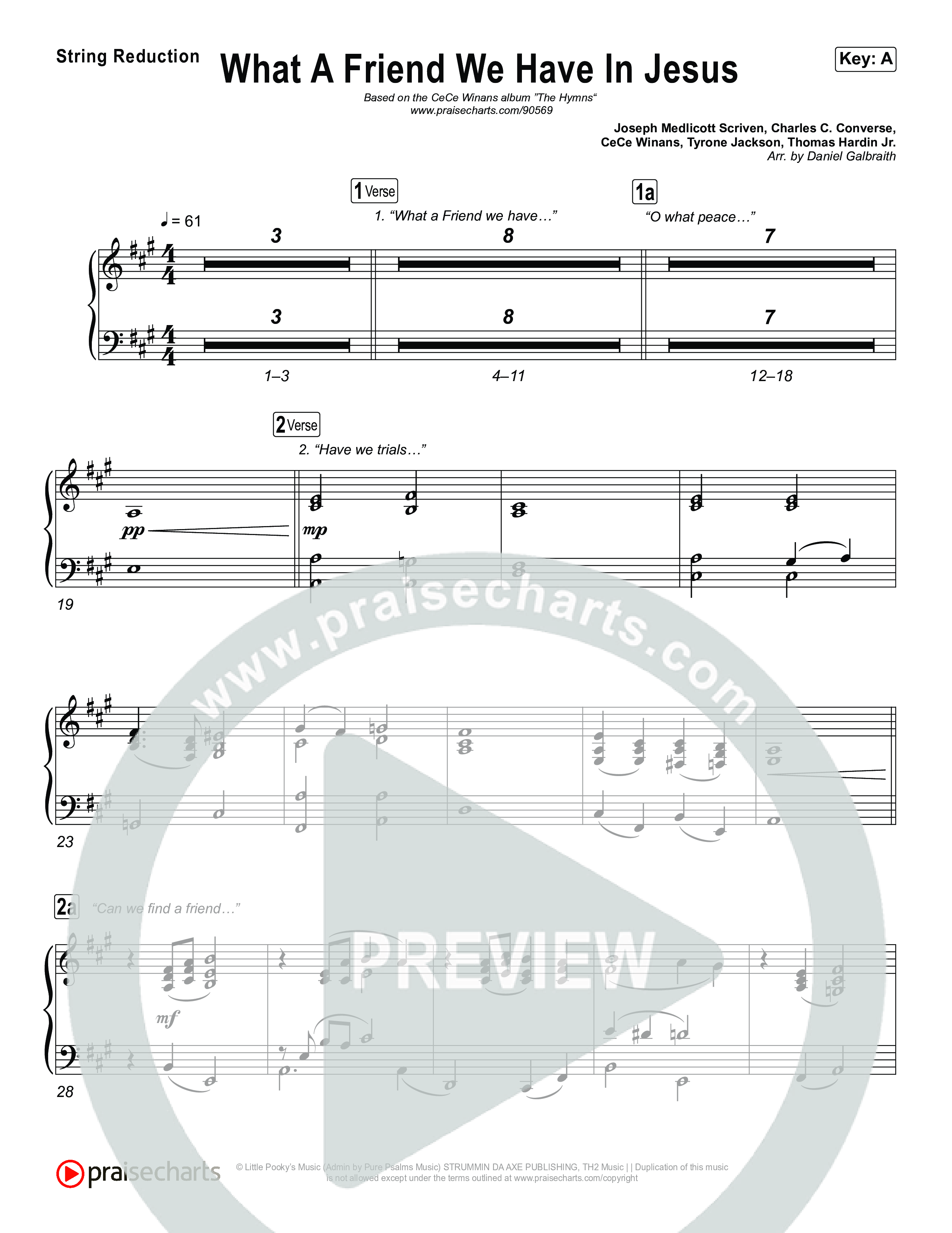 What A Friend We Have In Jesus String Reduction (CeCe Winans)