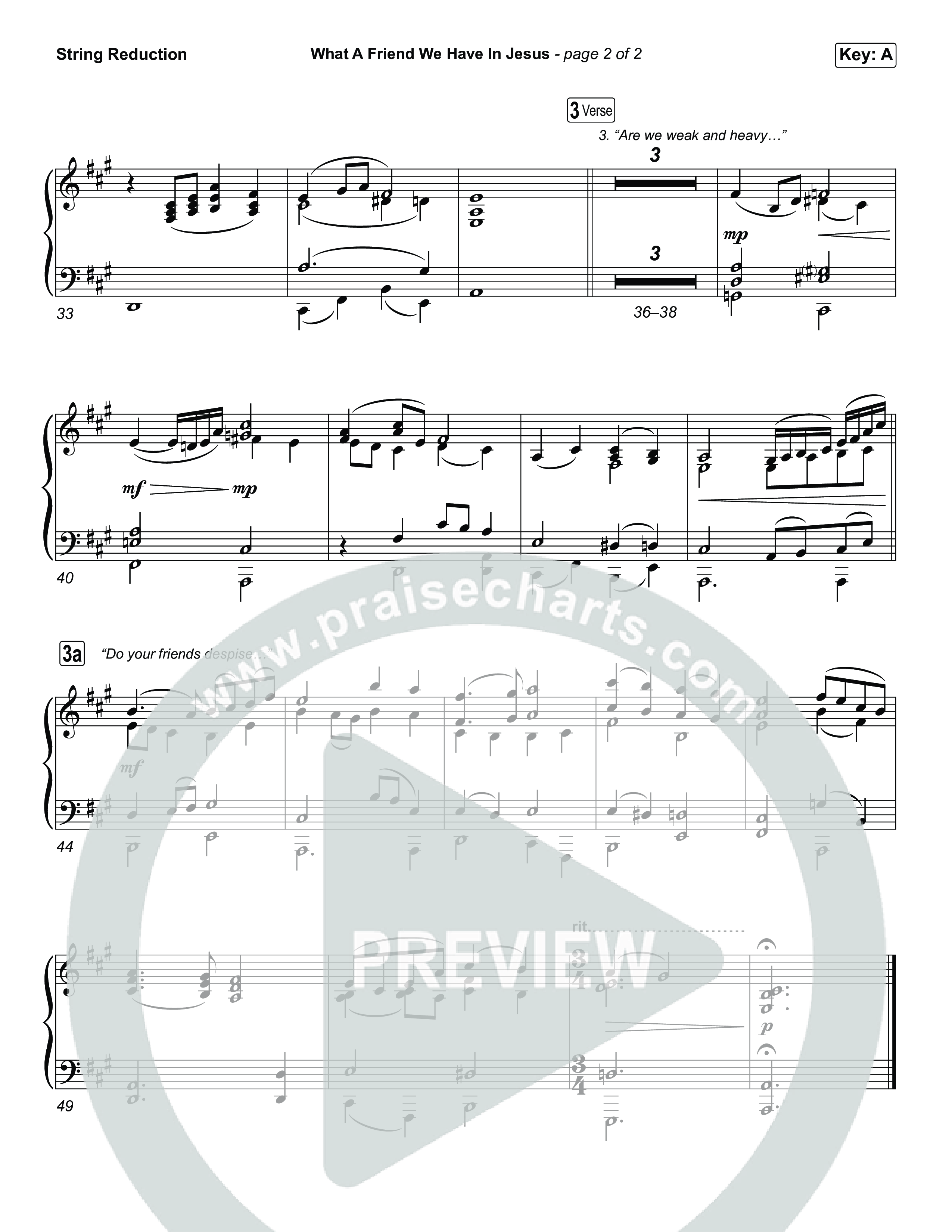 What A Friend We Have In Jesus String Reduction (CeCe Winans)