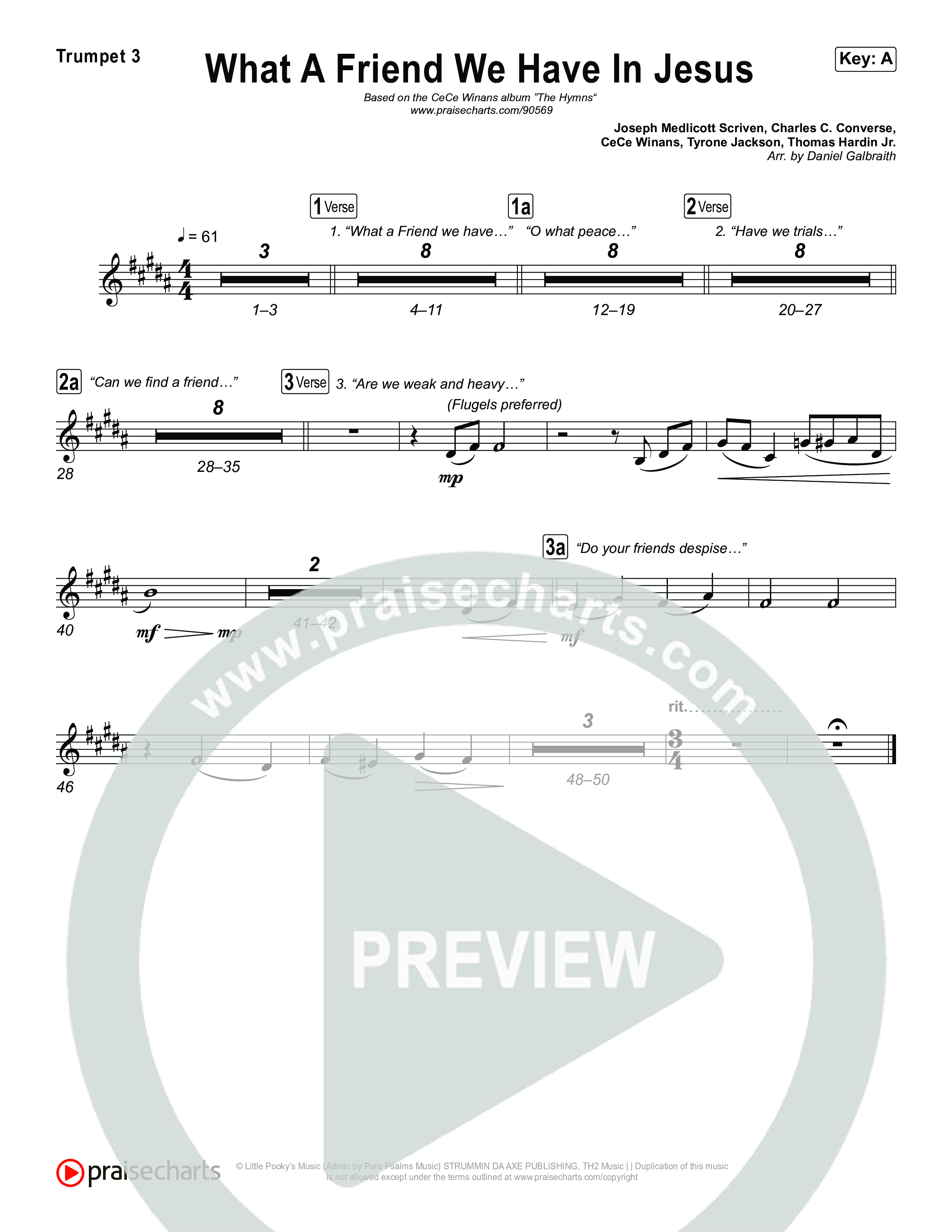 What A Friend We Have In Jesus Brass Pack (CeCe Winans)