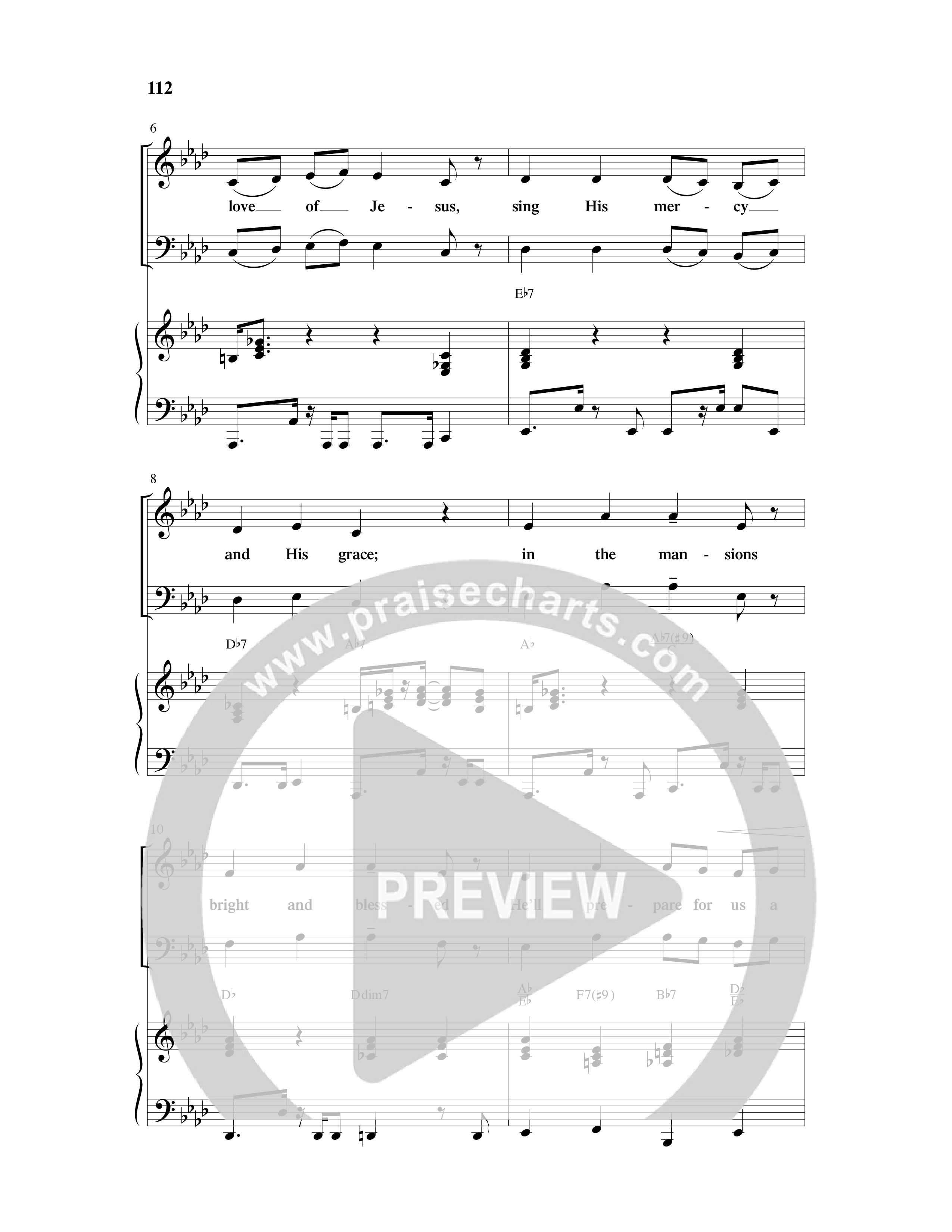 And So We Sing (11 Song Choral Collection) Song 11 (Piano SATB) (Arr. Cliff Duren)