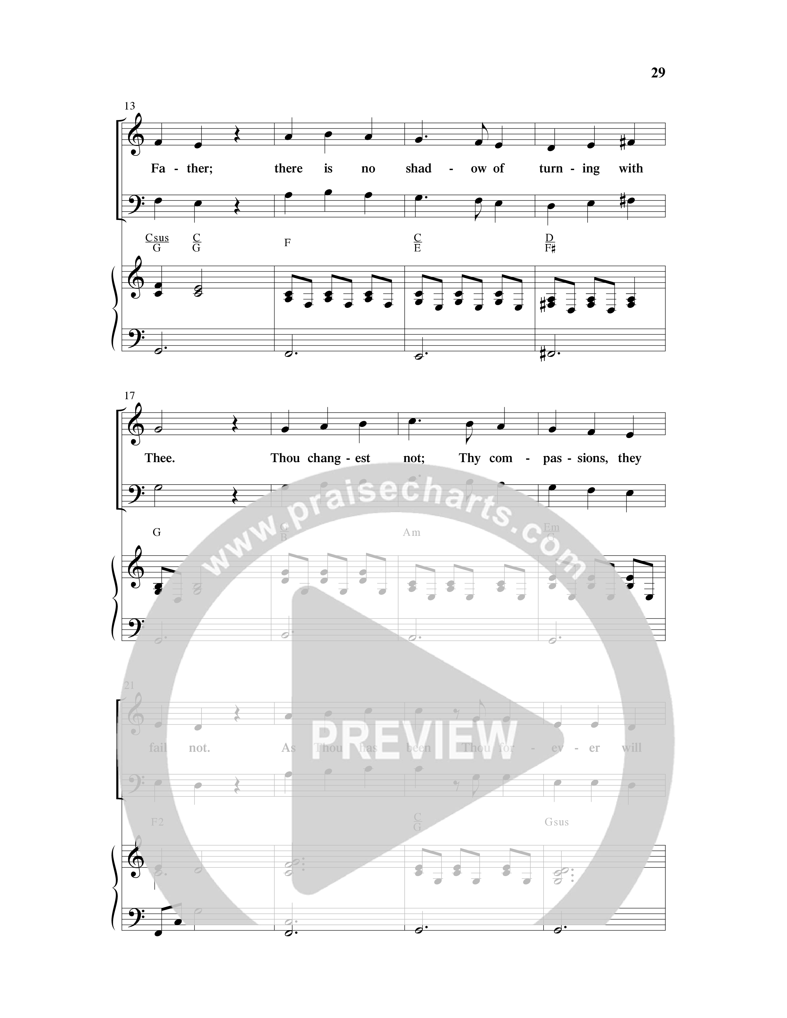 And So We Sing (11 Song Choral Collection) Song 3 (Piano SATB) (Arr. Cliff Duren)