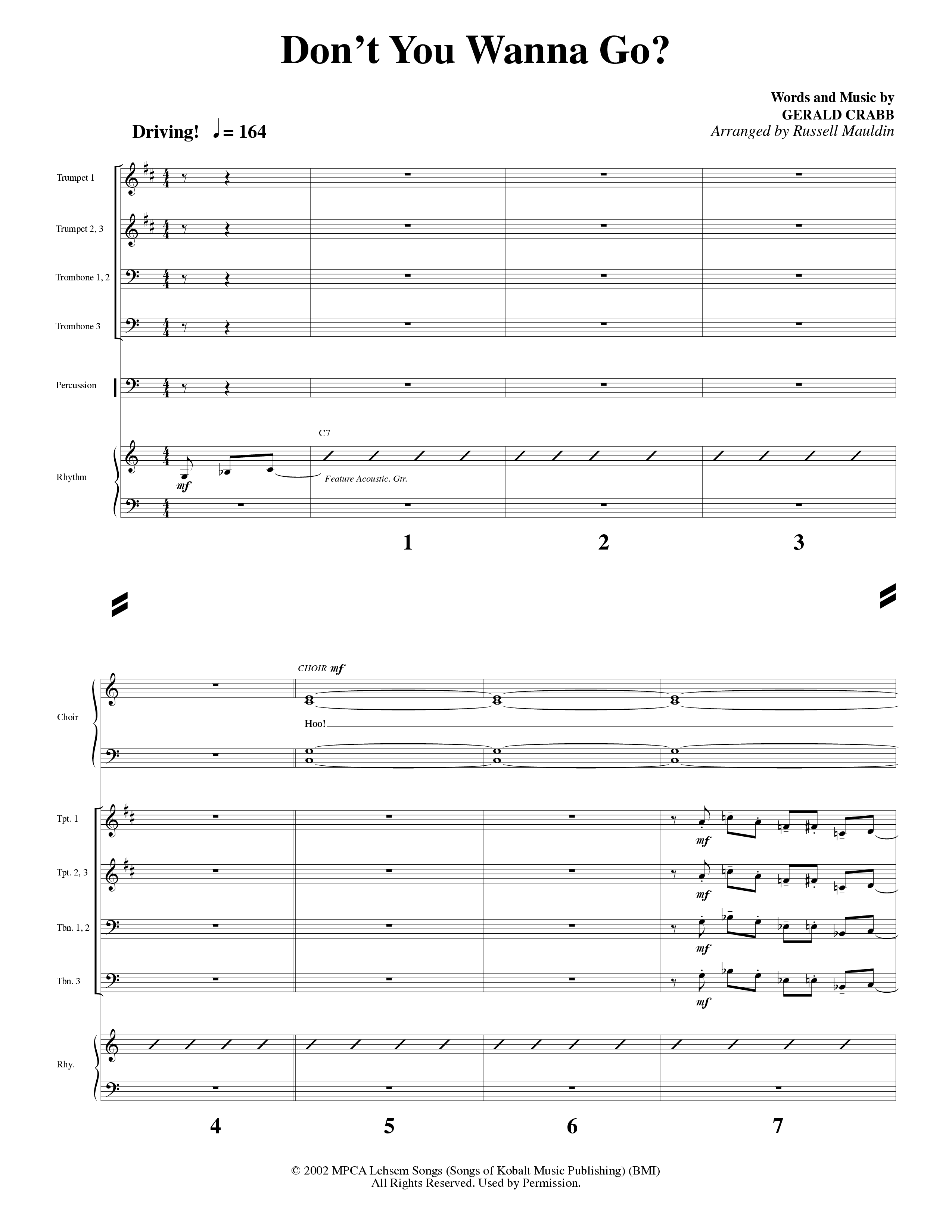 Big Mighty God (10 Song Choral Collection) Song 3 (Orchestration) (Arr. Lari Goss / Arr. Russell Mauldin)
