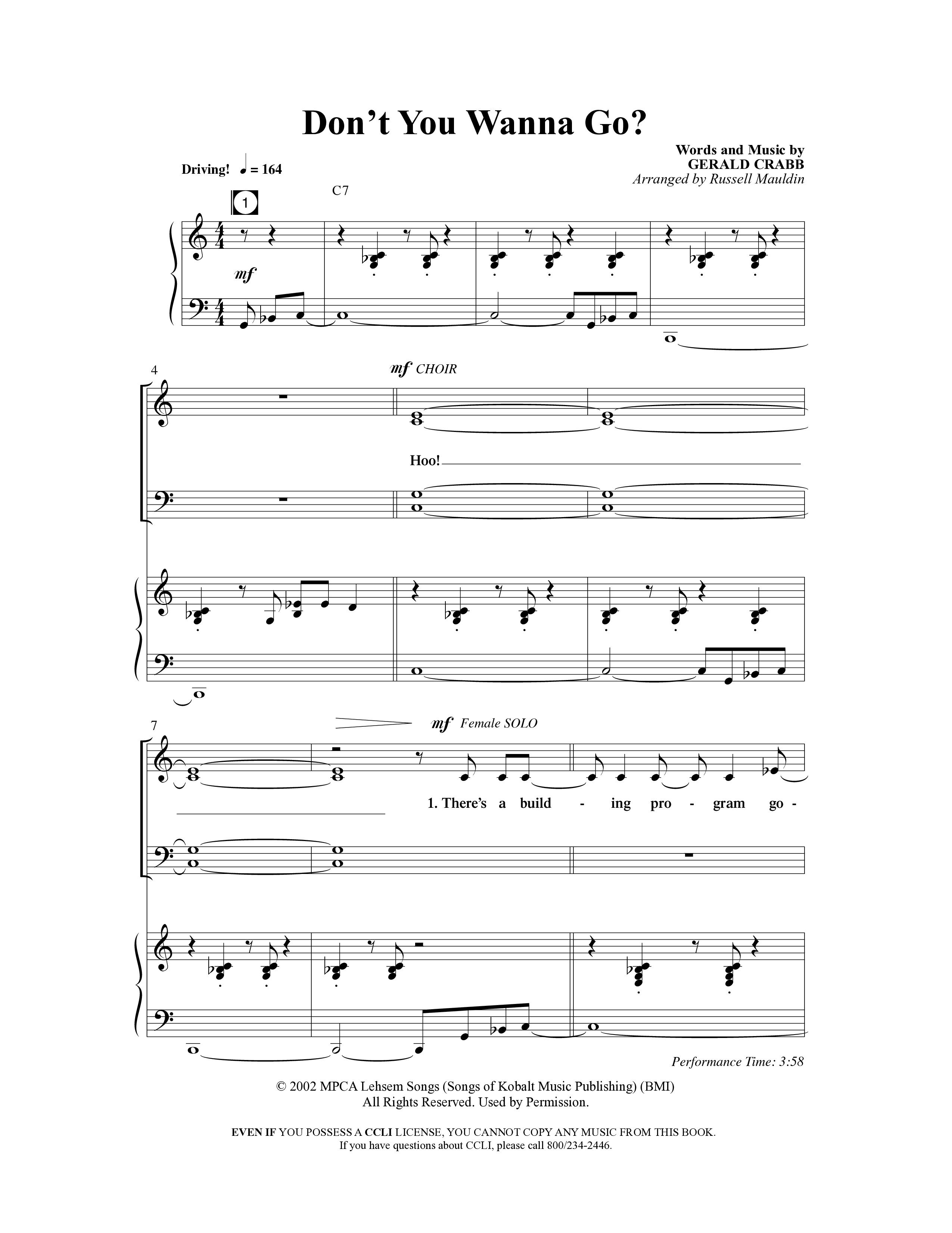 Big Mighty God (10 Song Choral Collection) Song 3 (Piano SATB) (Arr. Lari Goss / Arr. Russell Mauldin)