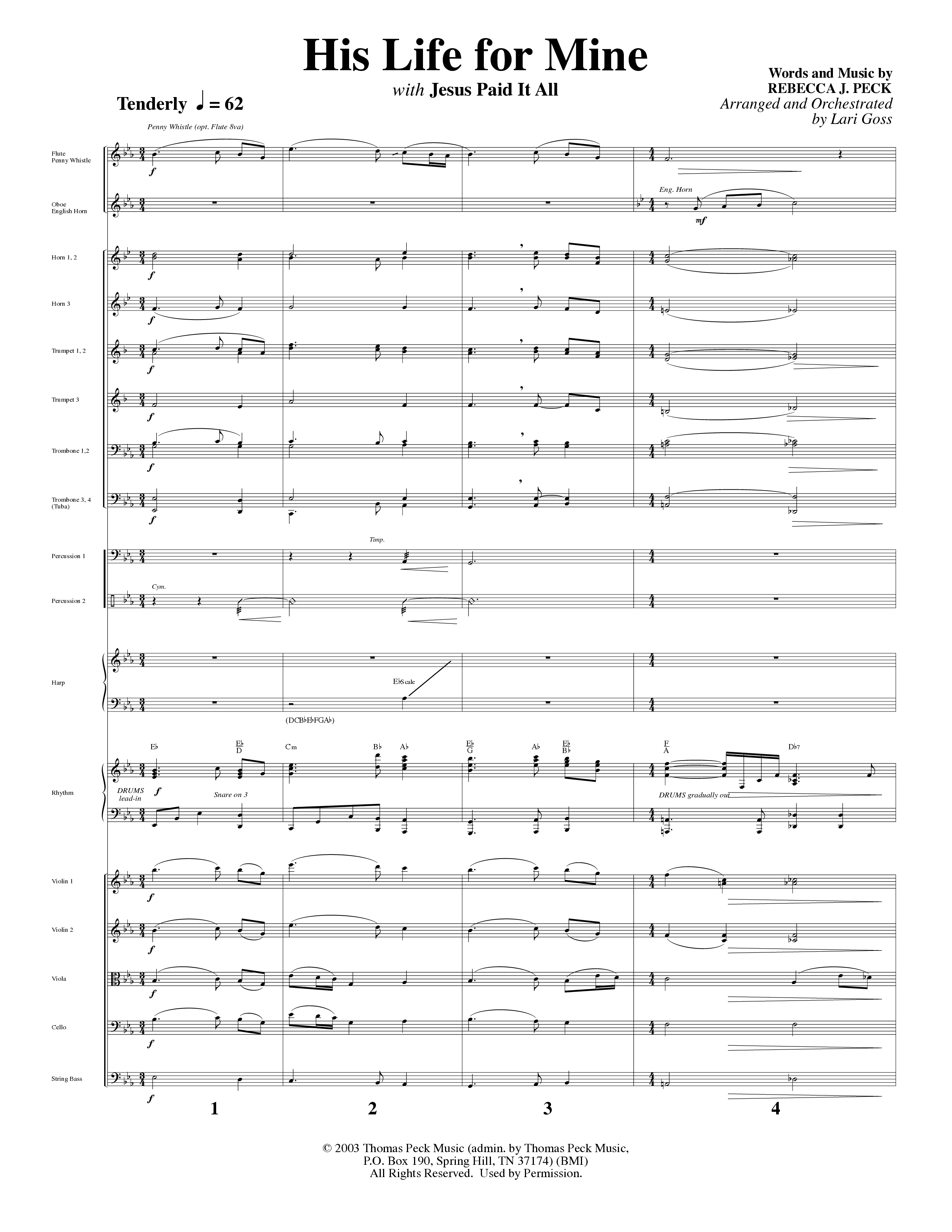 Big Mighty God (10 Song Choral Collection) Song 4 (Orchestration) (Arr. Lari Goss / Arr. Russell Mauldin)
