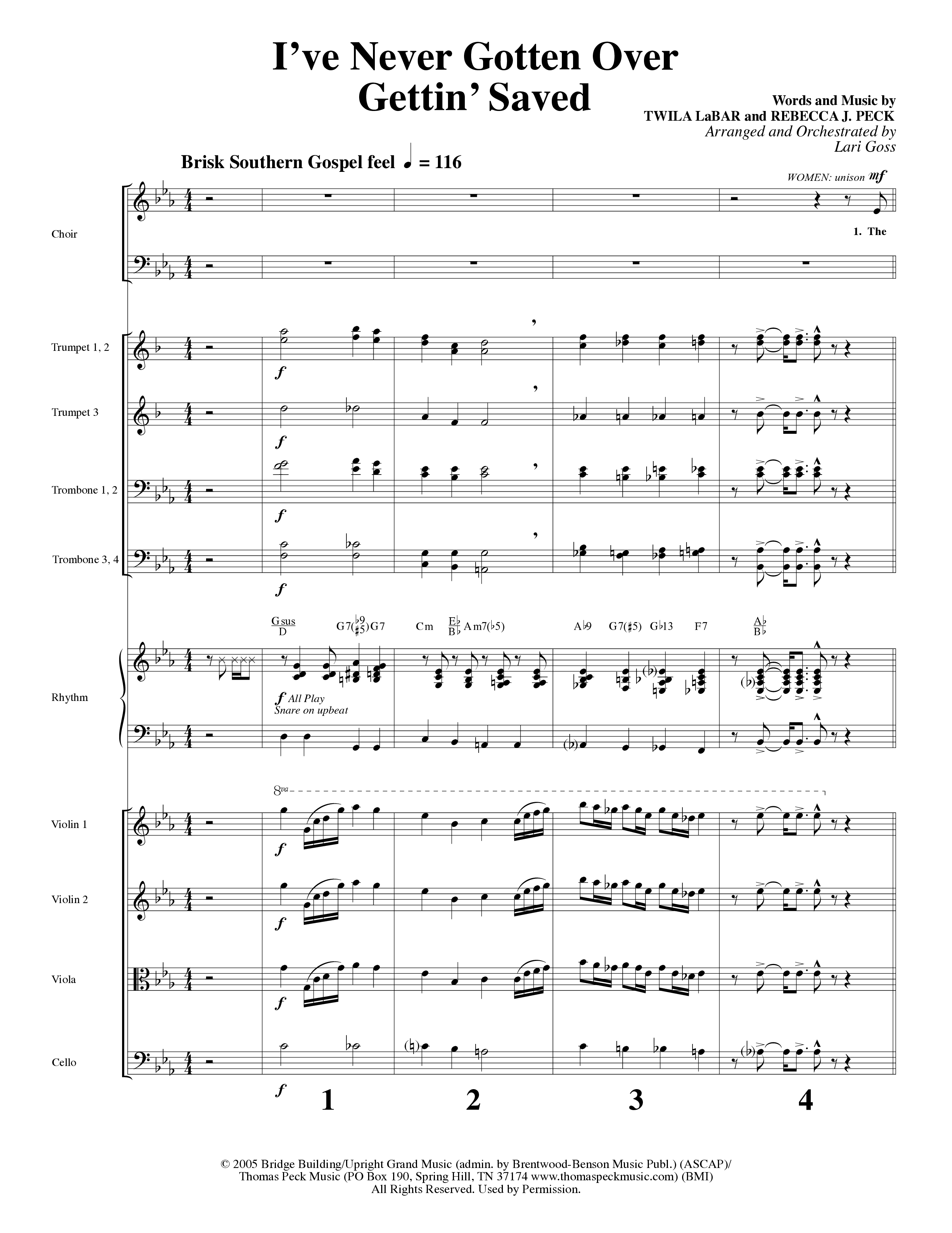 Big Mighty God (10 Song Choral Collection) Song 6 (Orchestration) (Arr. Lari Goss / Arr. Russell Mauldin)
