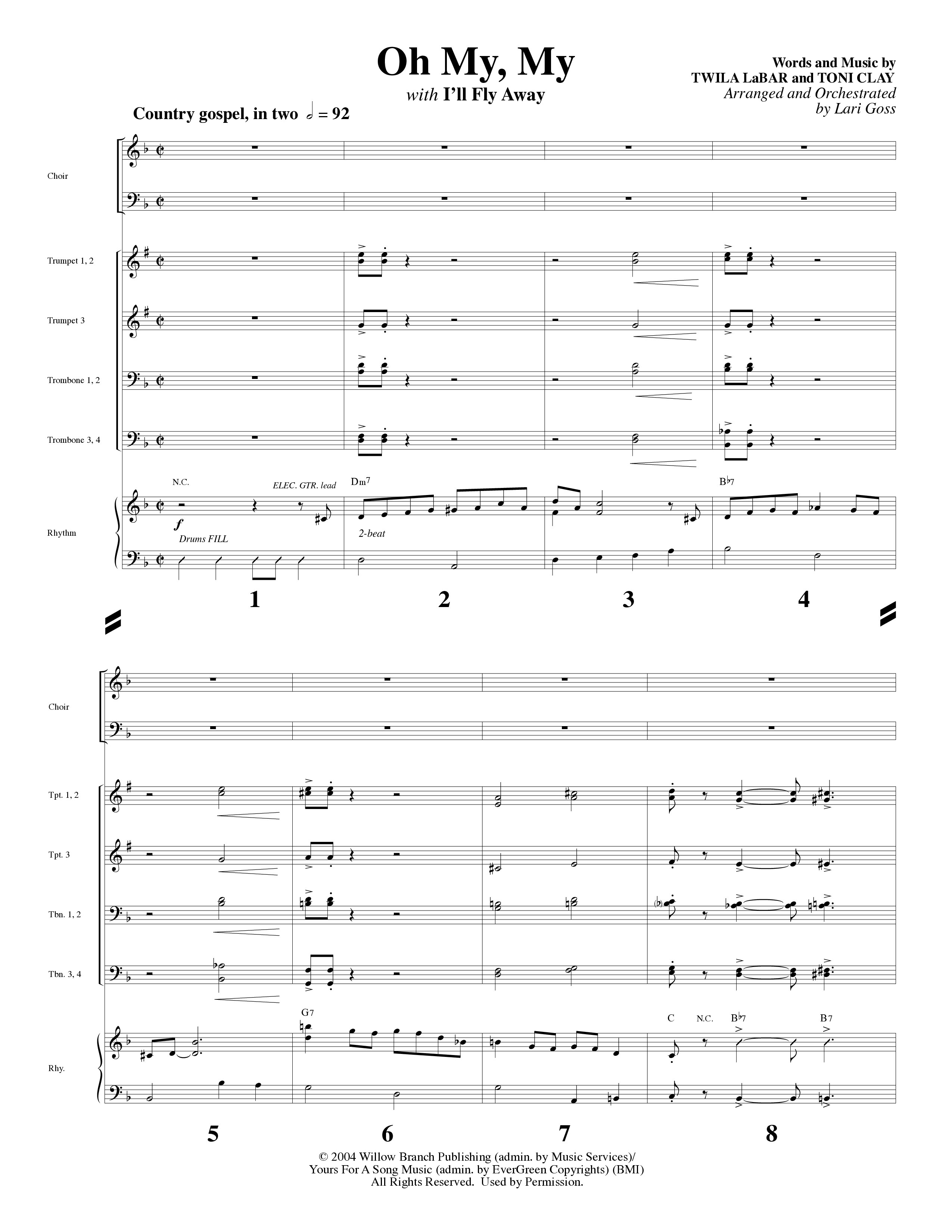 Big Mighty God (10 Song Choral Collection) Song 7 (Orchestration) (Arr. Lari Goss / Arr. Russell Mauldin)