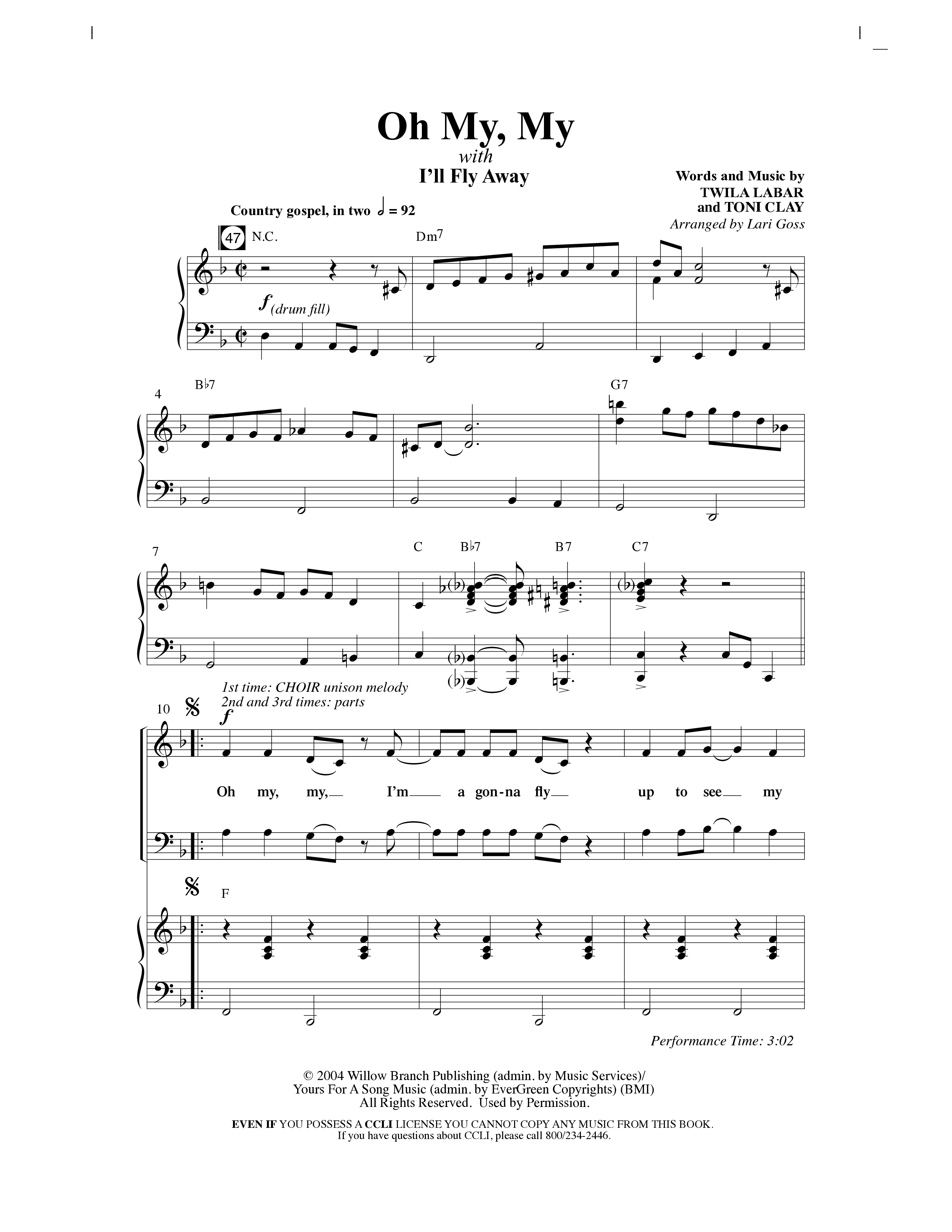 Big Mighty God (10 Song Choral Collection) Song 7 (Piano SATB) (Arr. Lari Goss / Arr. Russell Mauldin)