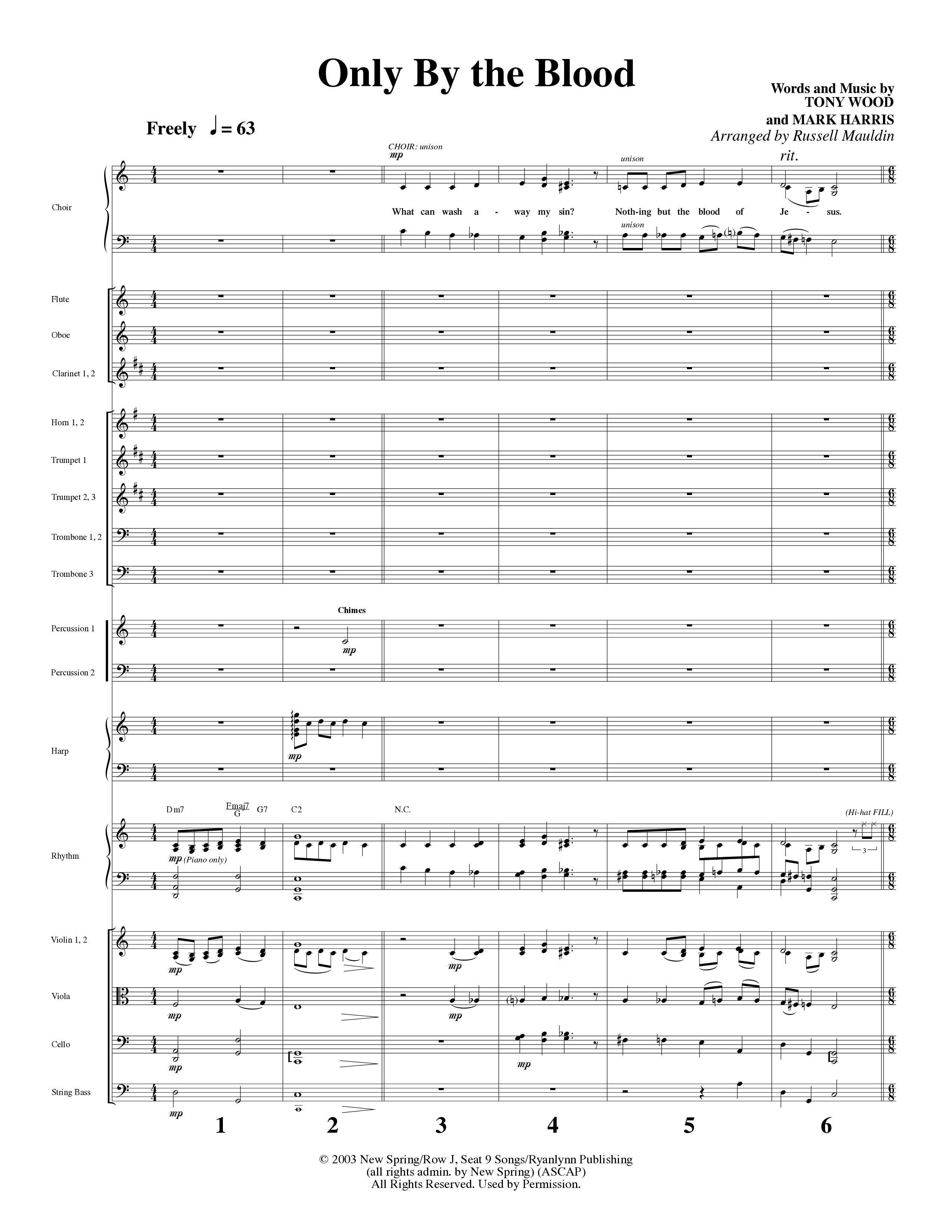 Big Mighty God (10 Song Choral Collection) Song 8 (Orchestration) (Arr. Lari Goss / Arr. Russell Mauldin)