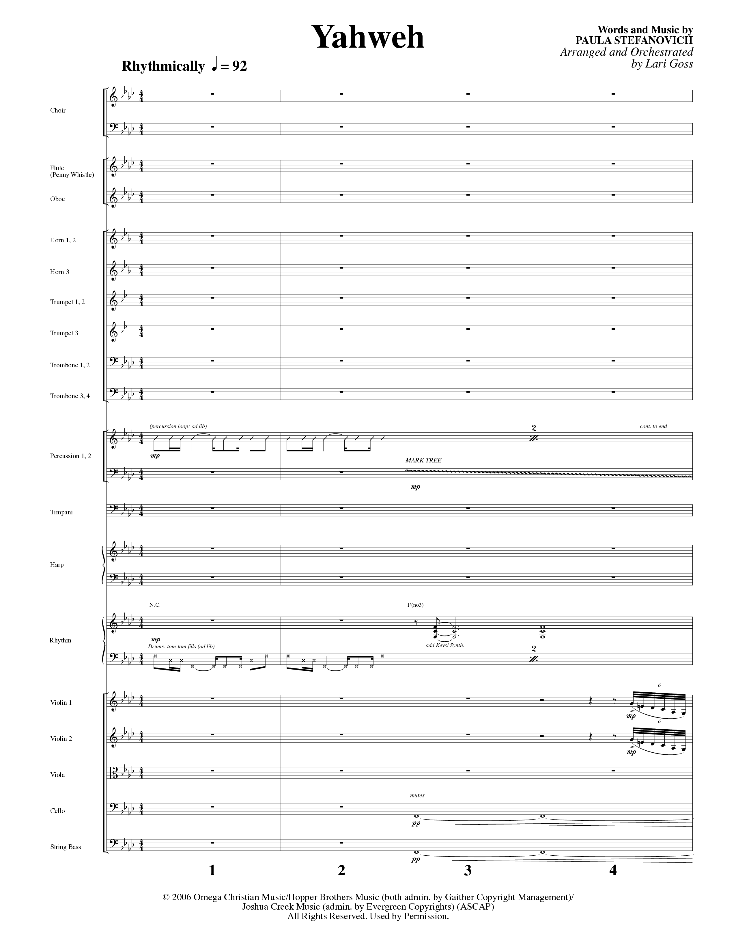 Big Mighty God (10 Song Choral Collection) Song 9 (Orchestration) (Arr. Lari Goss / Arr. Russell Mauldin)
