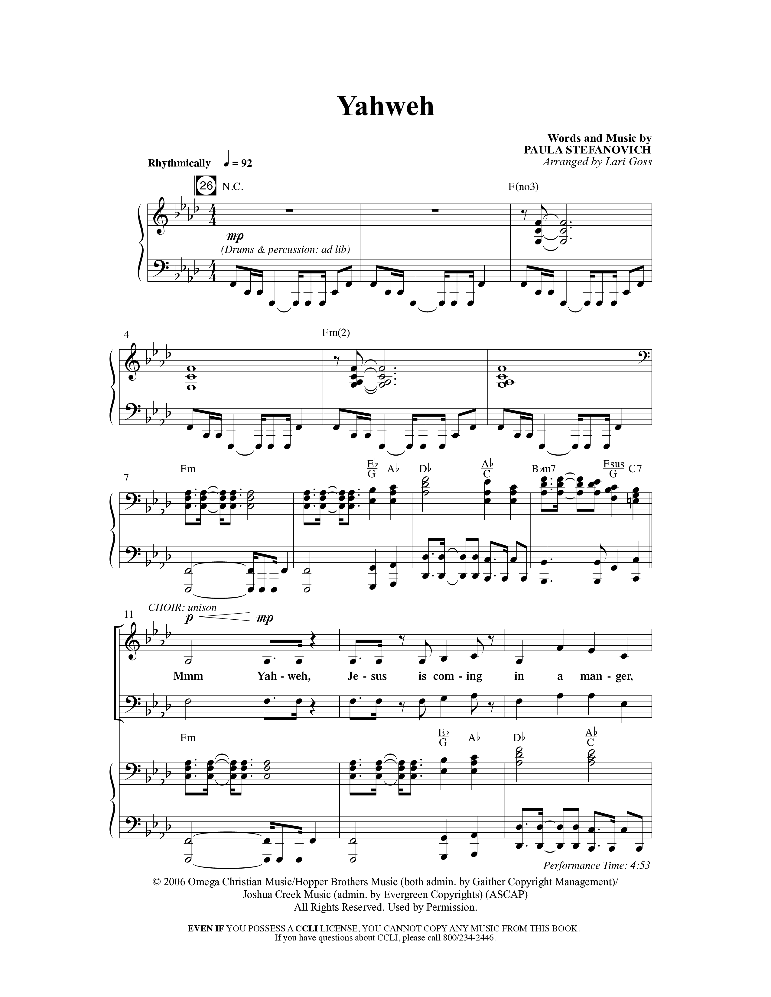 Big Mighty God (10 Song Choral Collection) Song 9 (Piano SATB) (Arr. Lari Goss / Arr. Russell Mauldin)