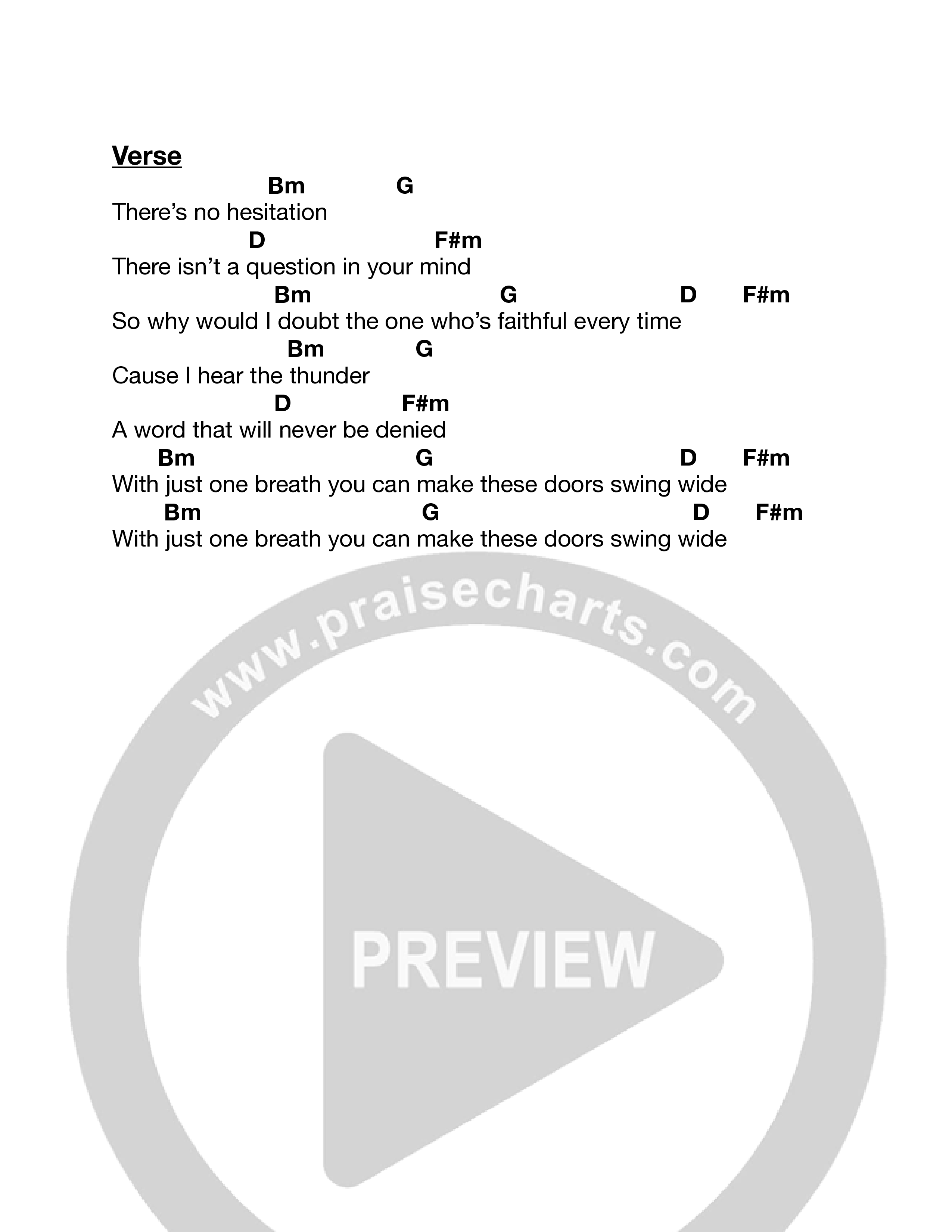 Midnight Chord Chart (Quay Worship)