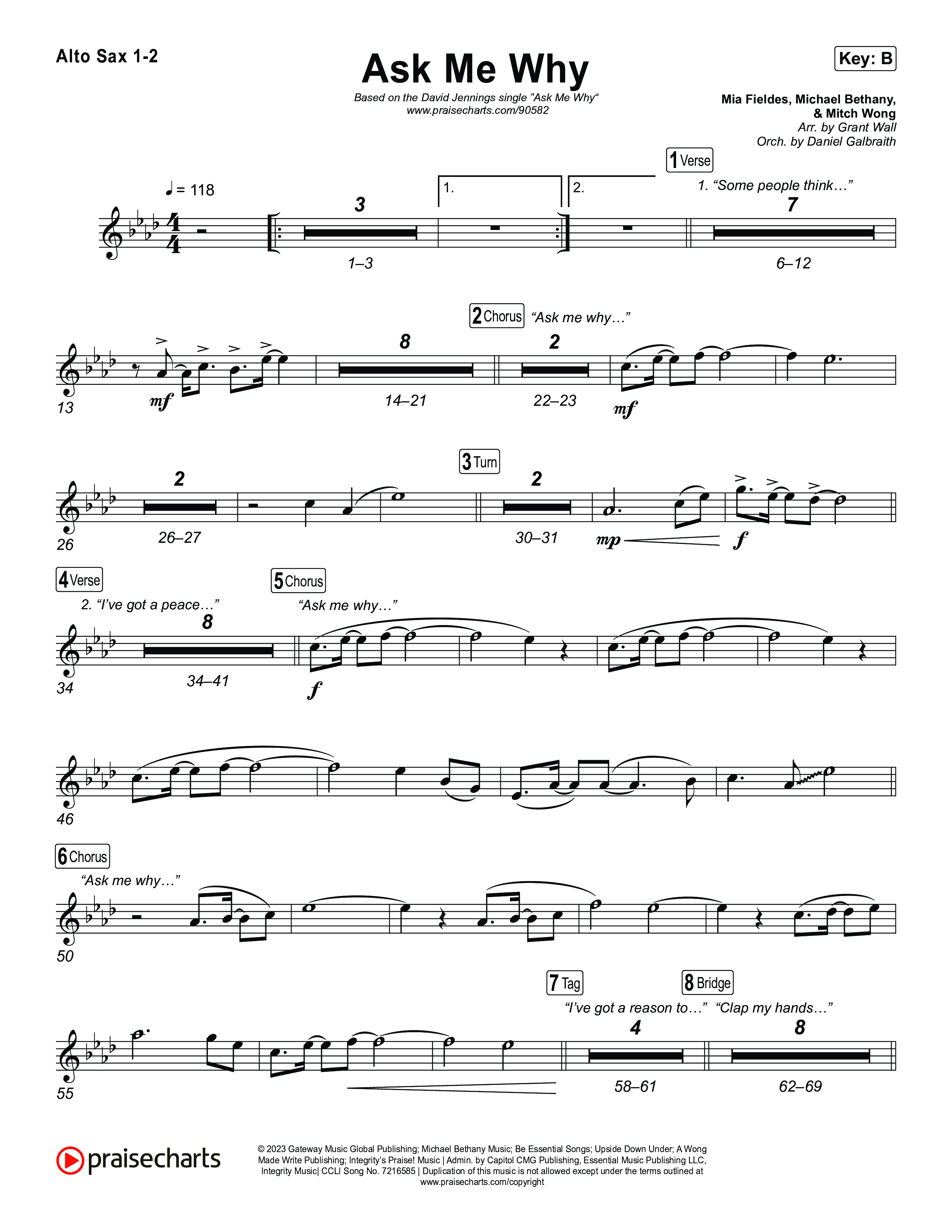 Ask Me Why Sax Pack (David Jennings)