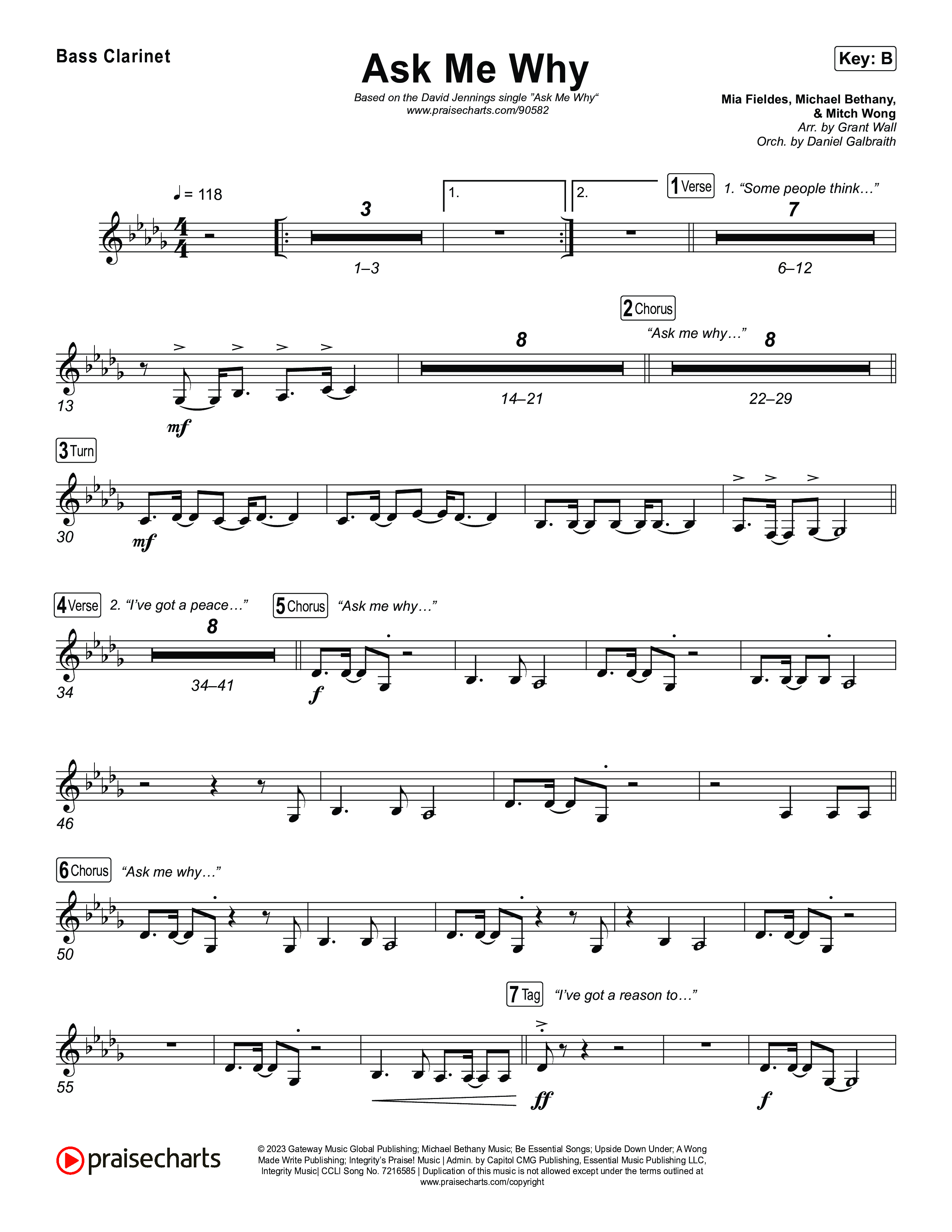 Ask Me Why Bass Clarinet (David Jennings)