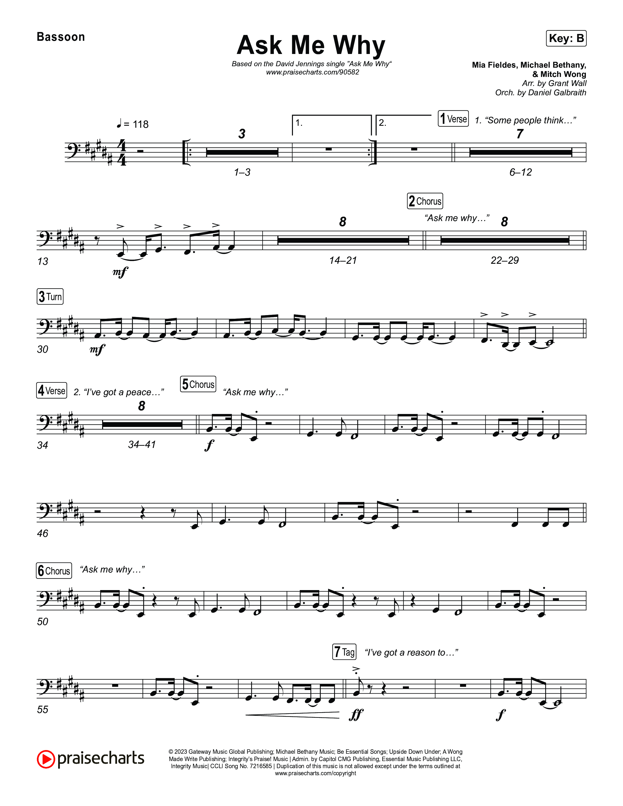 Ask Me Why Bassoon (David Jennings)