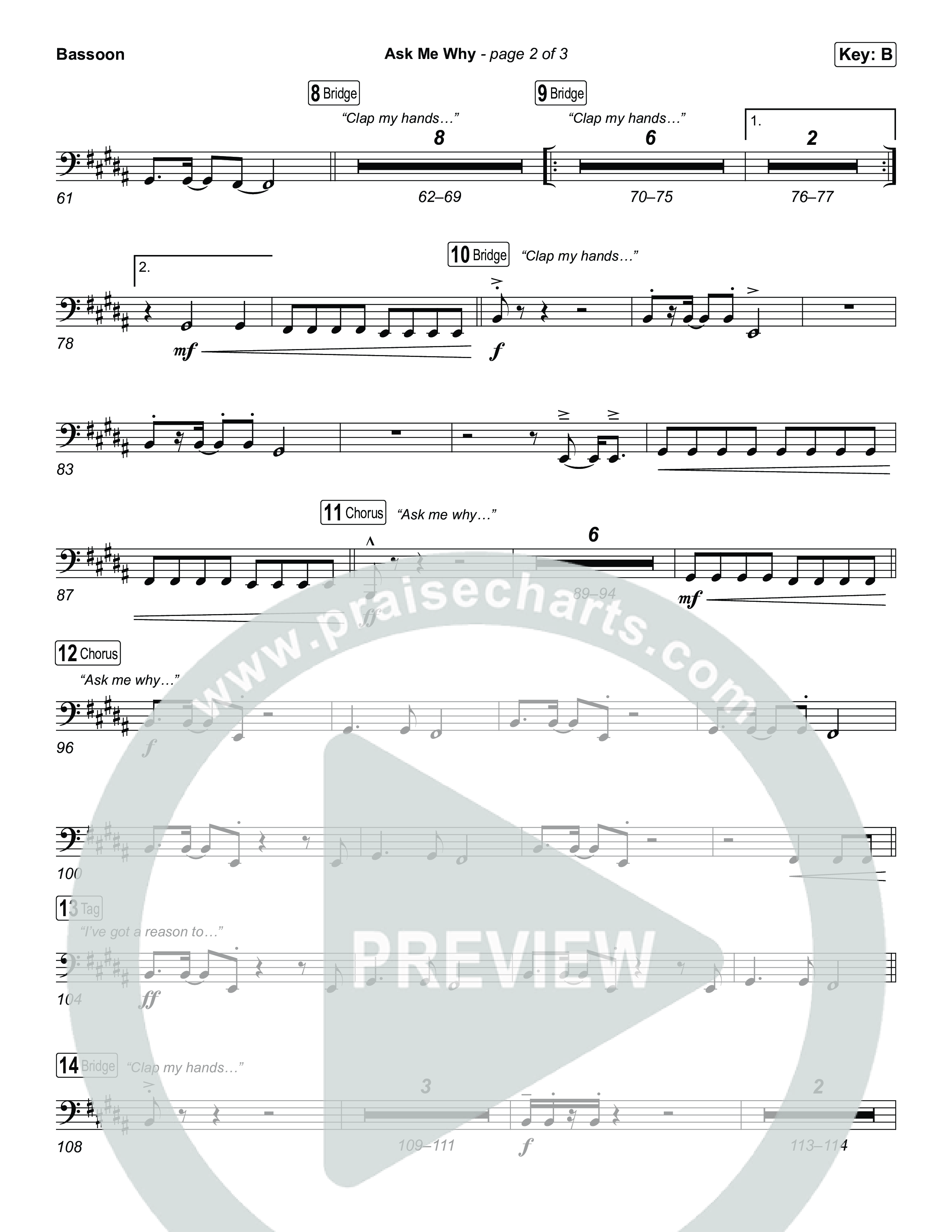 Ask Me Why Bassoon (David Jennings)
