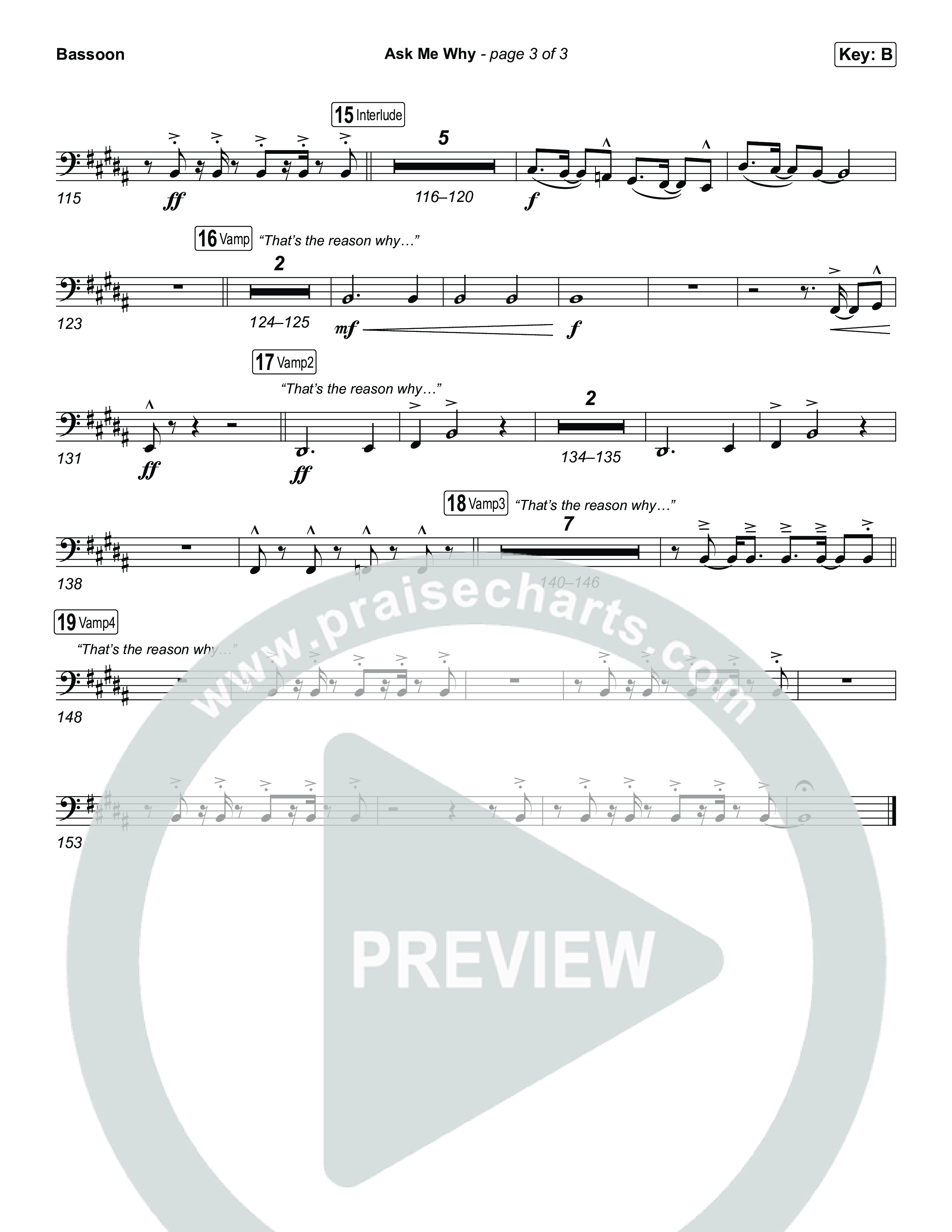 Ask Me Why Bassoon (David Jennings)