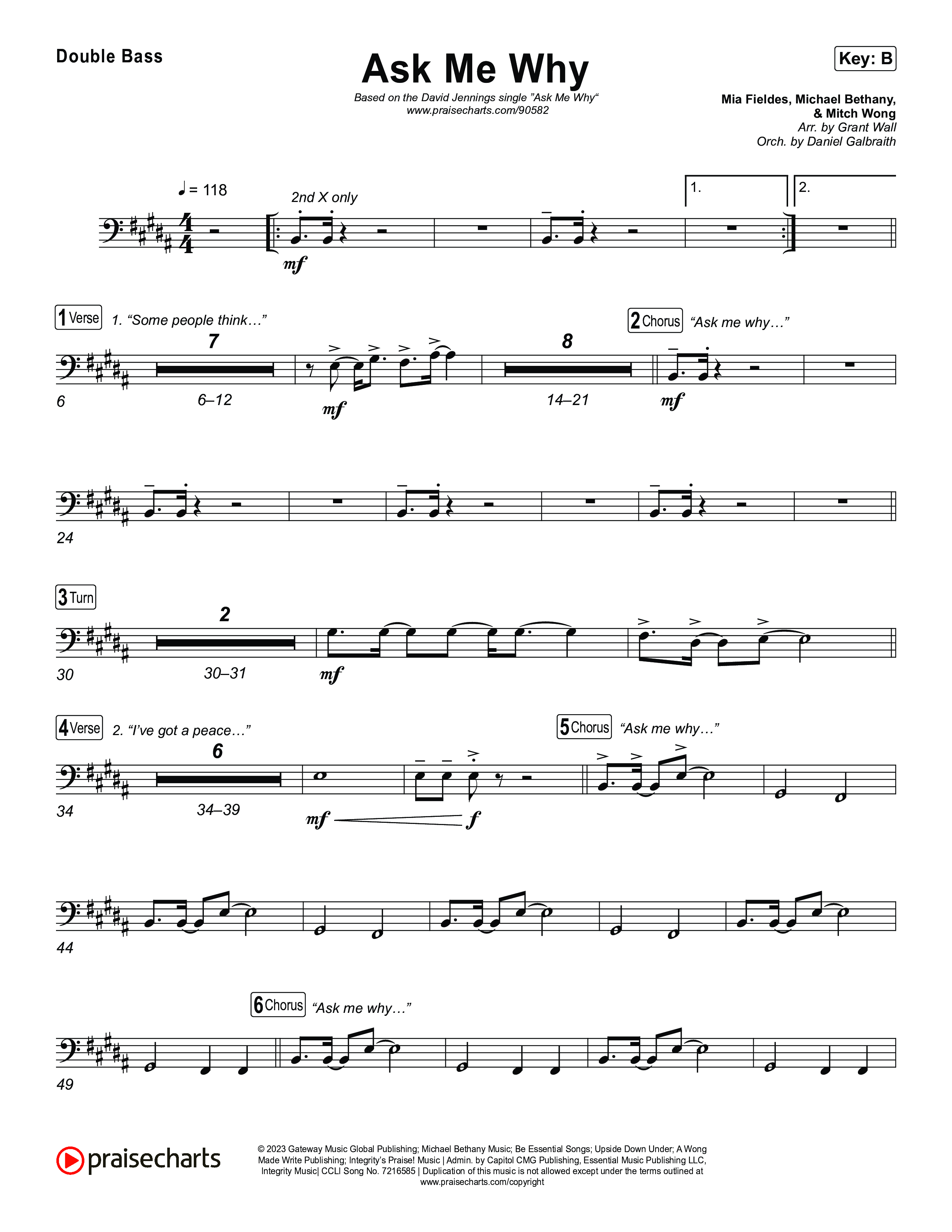 Ask Me Why String Bass (David Jennings)