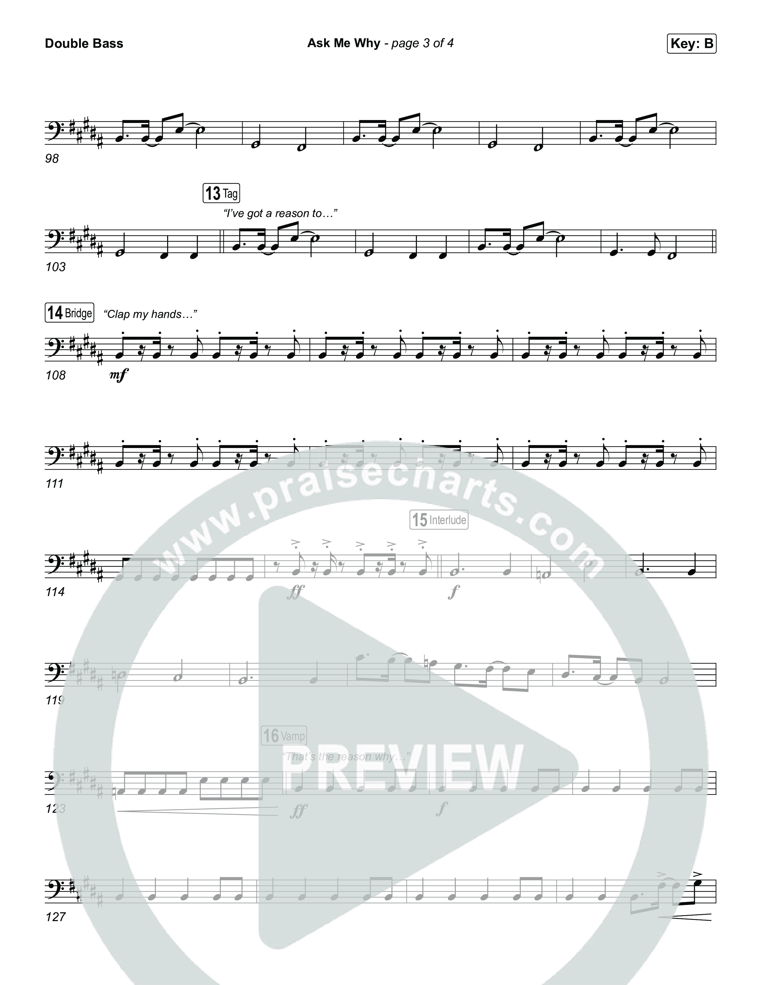 Ask Me Why String Bass (David Jennings)