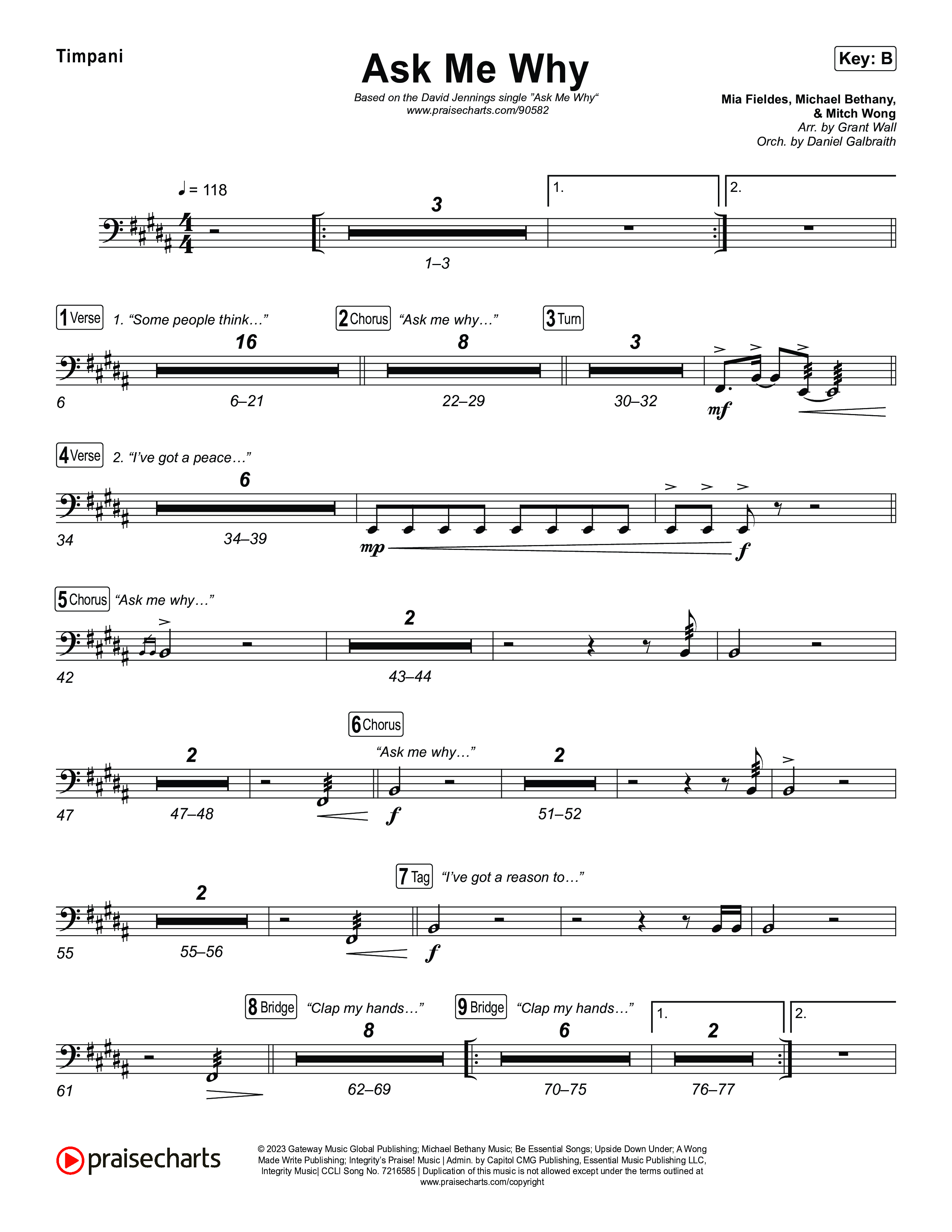 Ask Me Why Timpani (David Jennings)