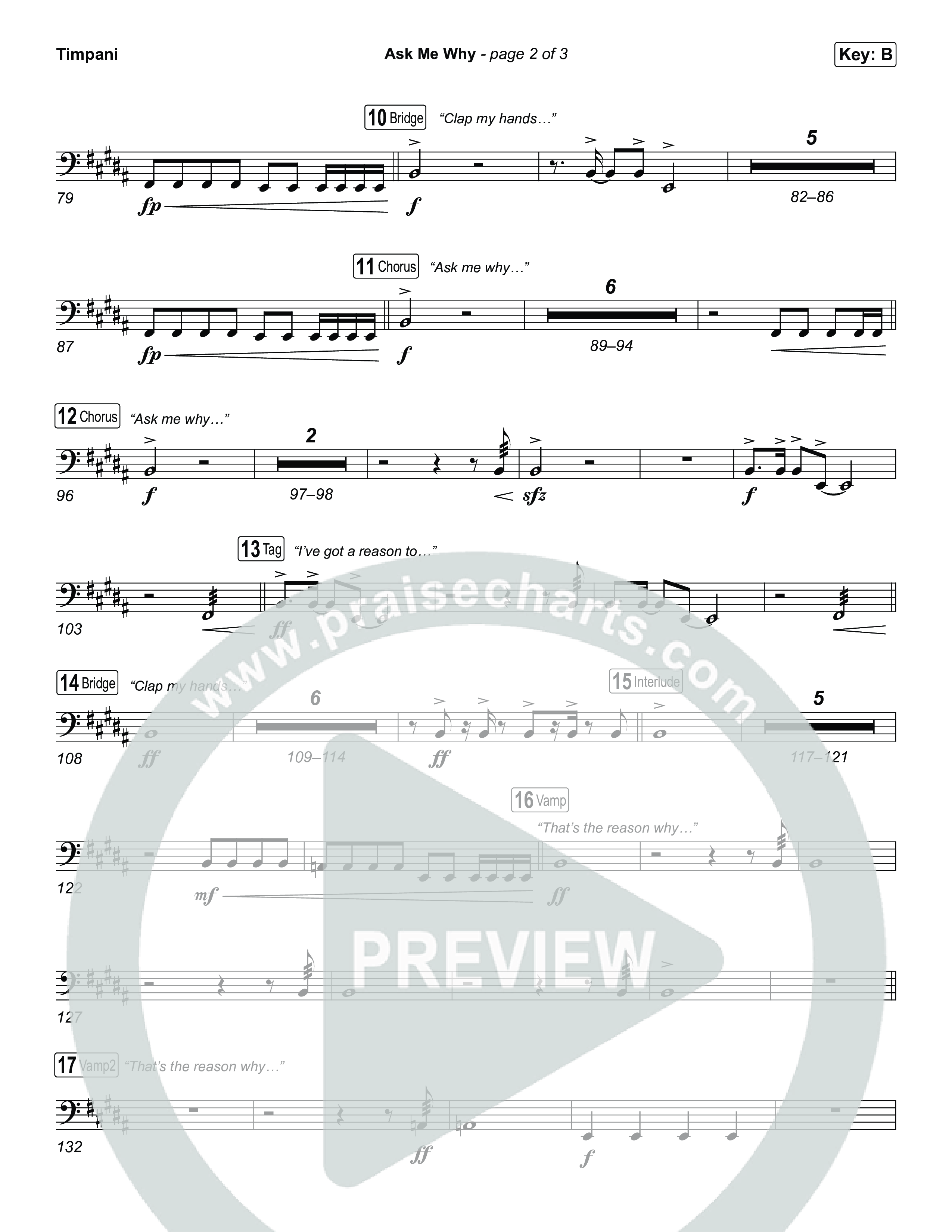Ask Me Why Timpani (David Jennings)