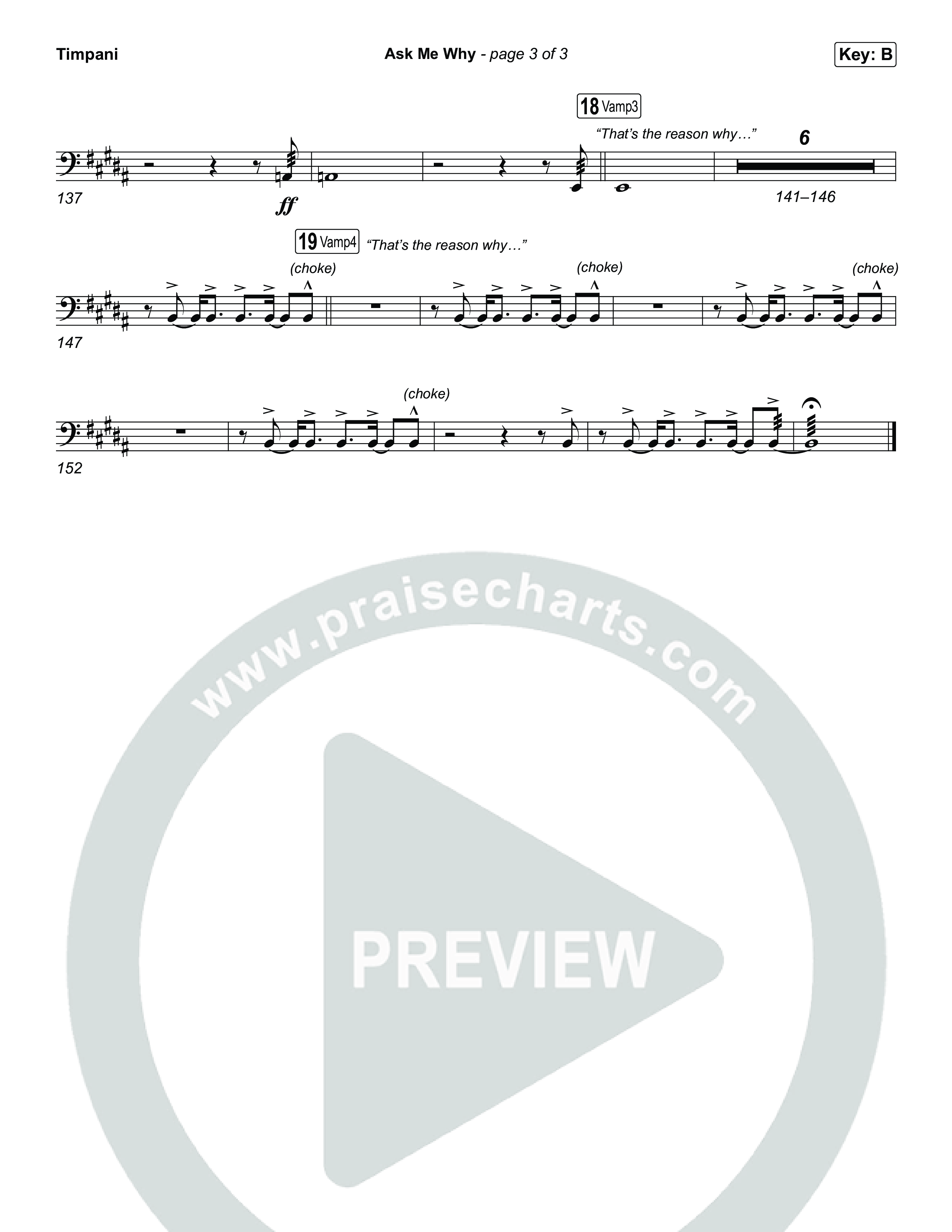 Ask Me Why Timpani (David Jennings)