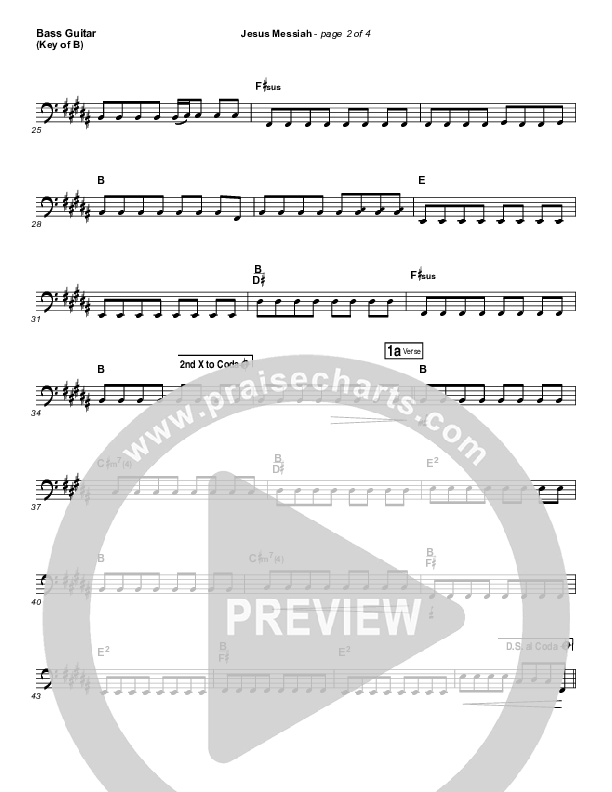 Jesus Messiah Bass Guitar (Chris Tomlin)