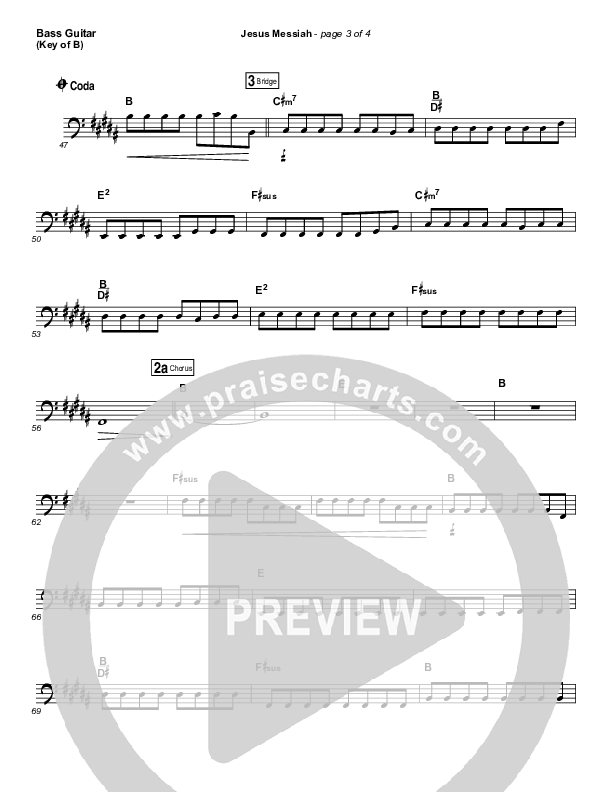 Jesus Messiah Bass Guitar (Chris Tomlin)