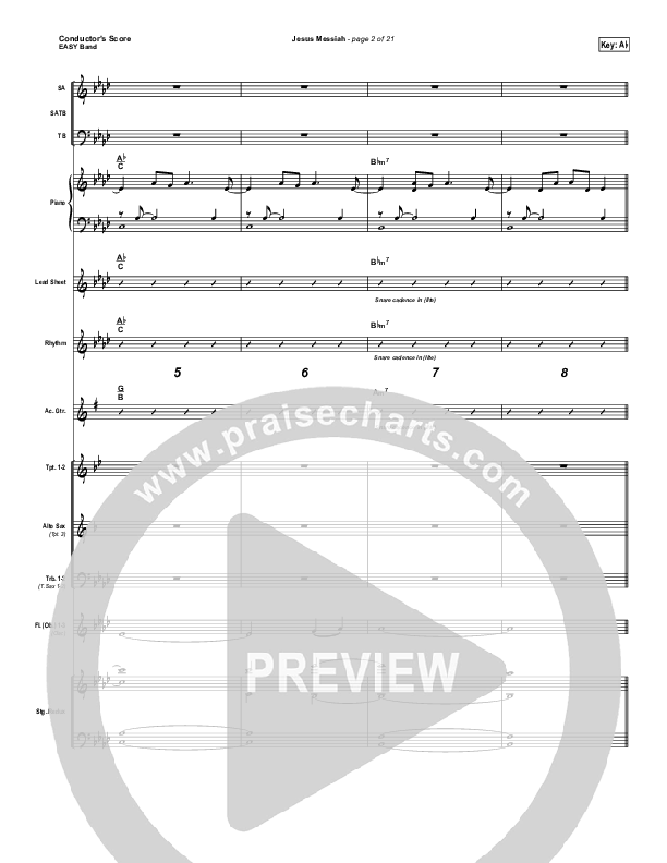 Jesus Messiah Conductor's Score (Chris Tomlin)