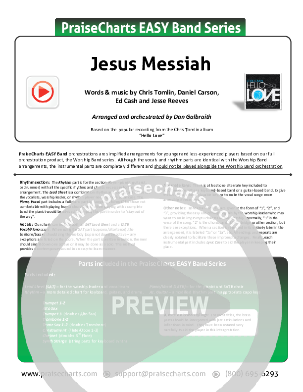 Jesus Messiah Orchestration (Chris Tomlin)