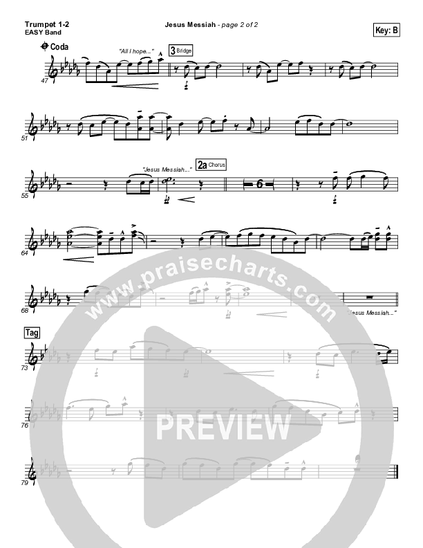 Jesus Messiah Trumpet 1,2 (Chris Tomlin)