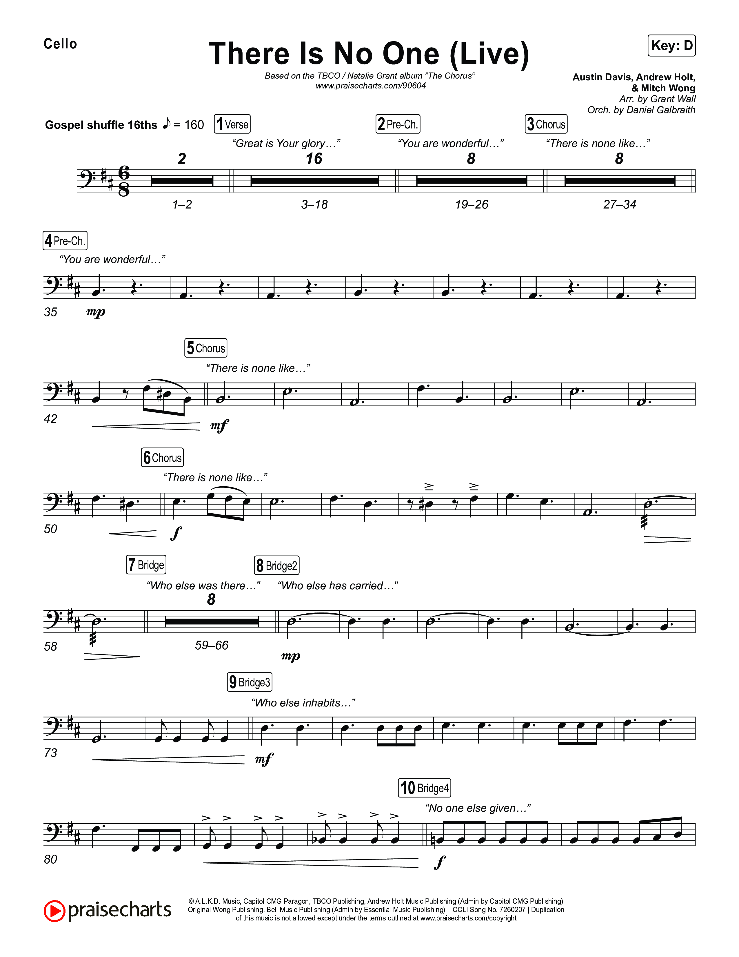 There Is No One (Live) Cello (The Belonging Co / Natalie Grant)