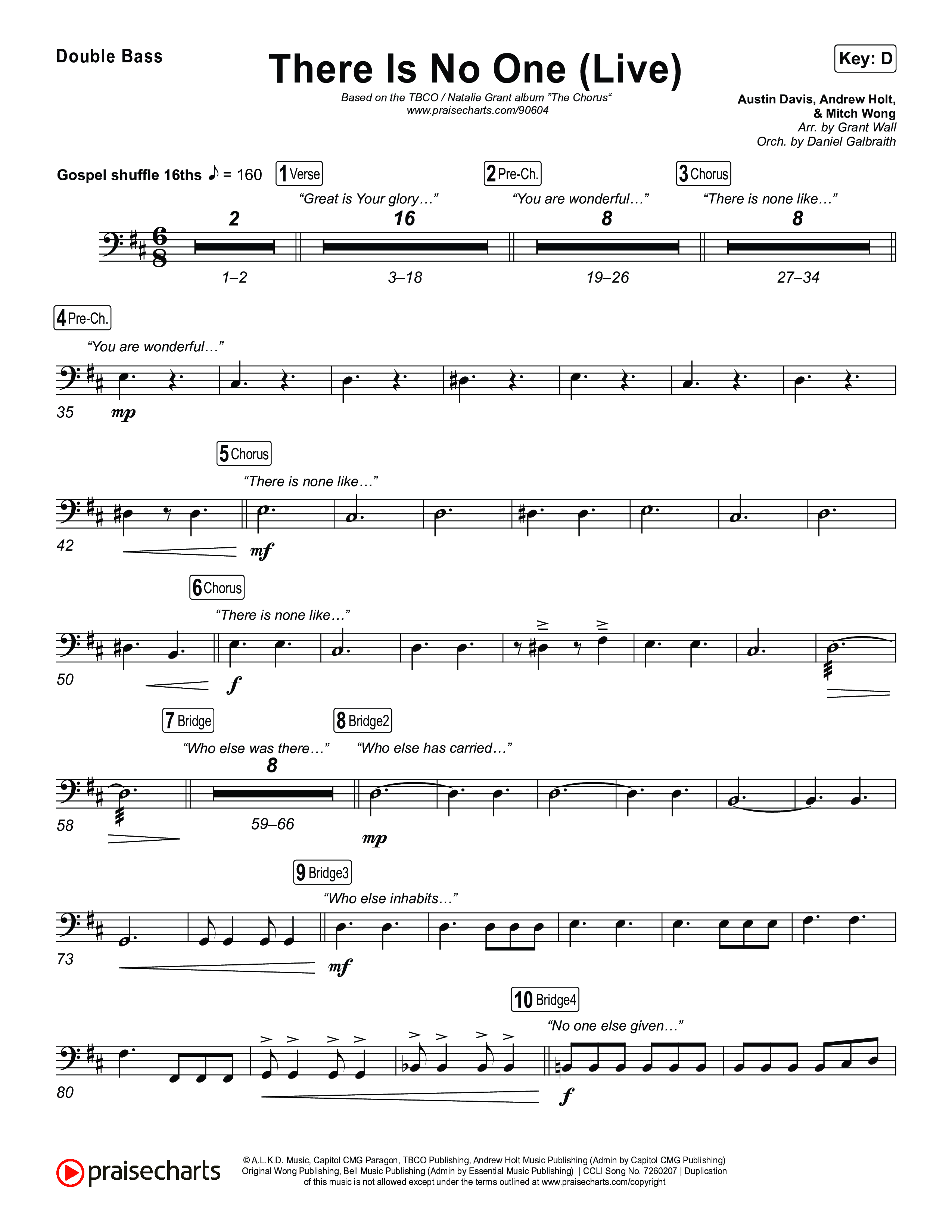 There Is No One (Live) String Bass (The Belonging Co / Natalie Grant)