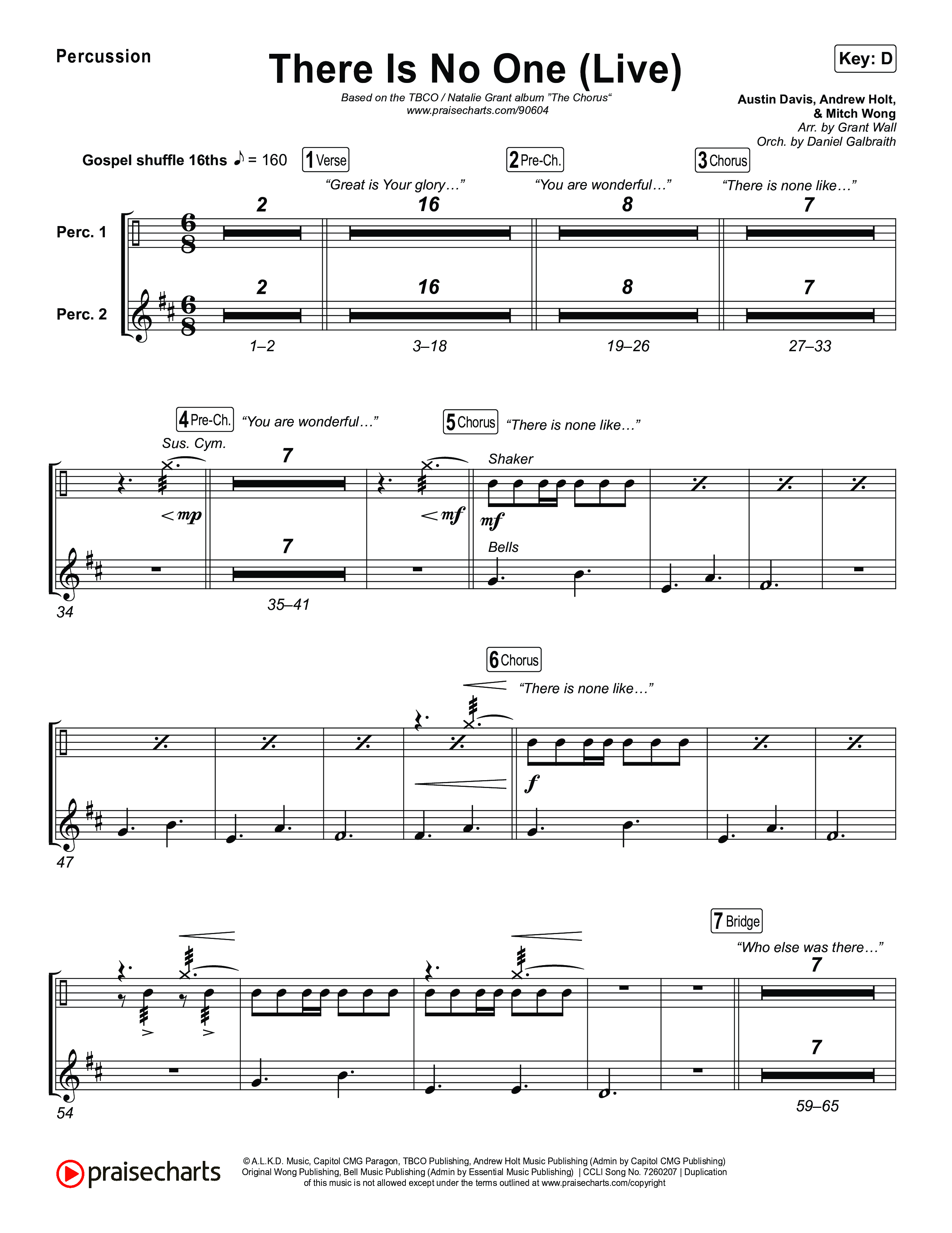 There Is No One (Live) Percussion (The Belonging Co / Natalie Grant)