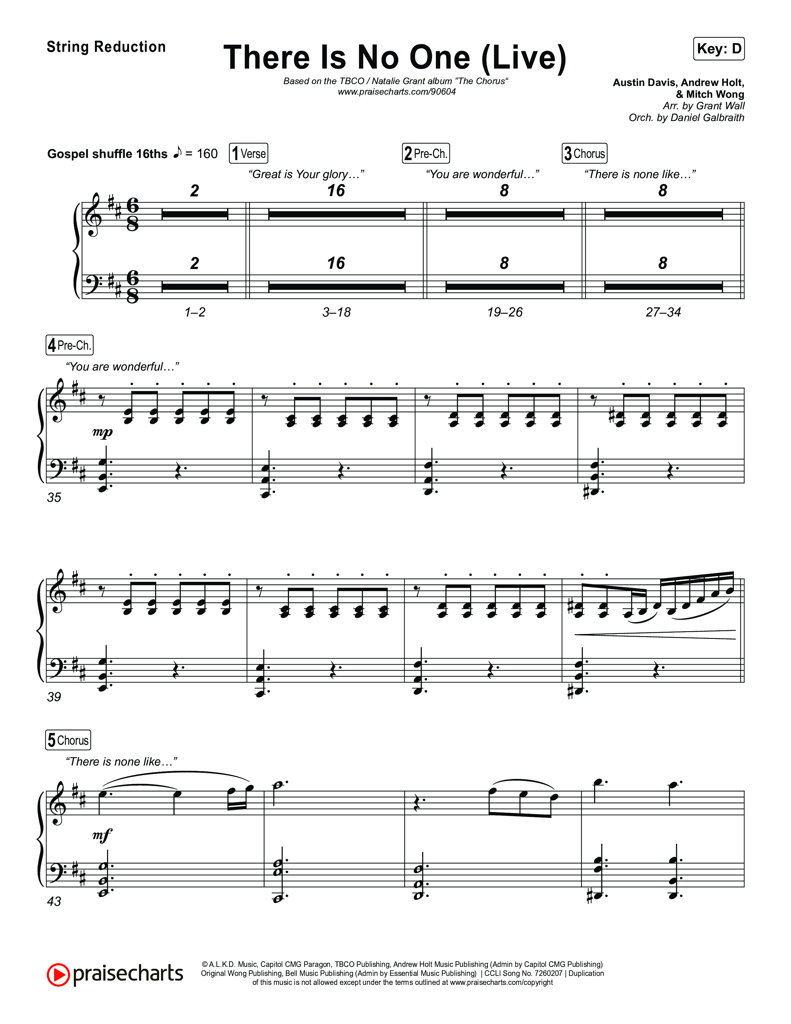 There Is No One (Live) String Reduction (The Belonging Co / Natalie Grant)
