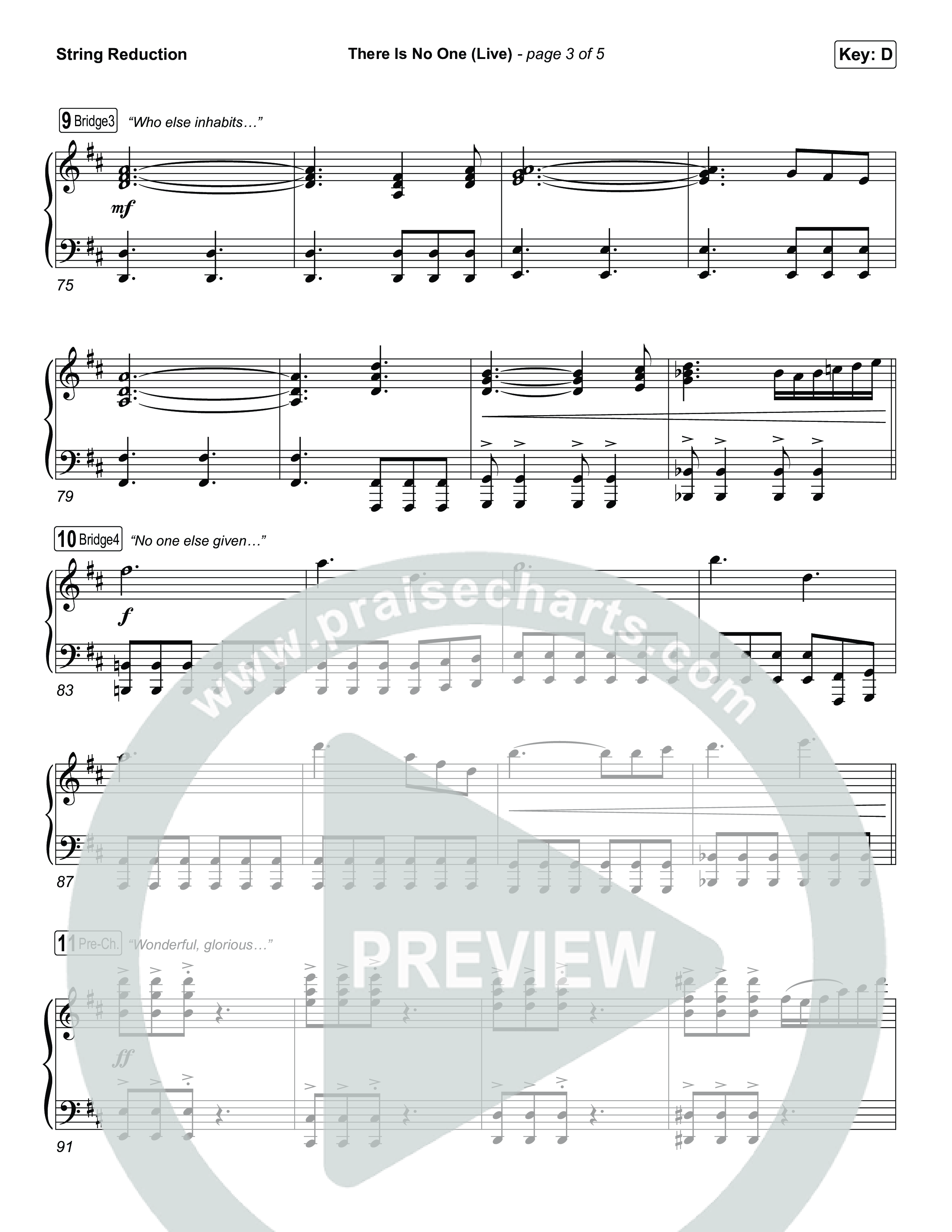 There Is No One (Live) String Reduction (The Belonging Co / Natalie Grant)