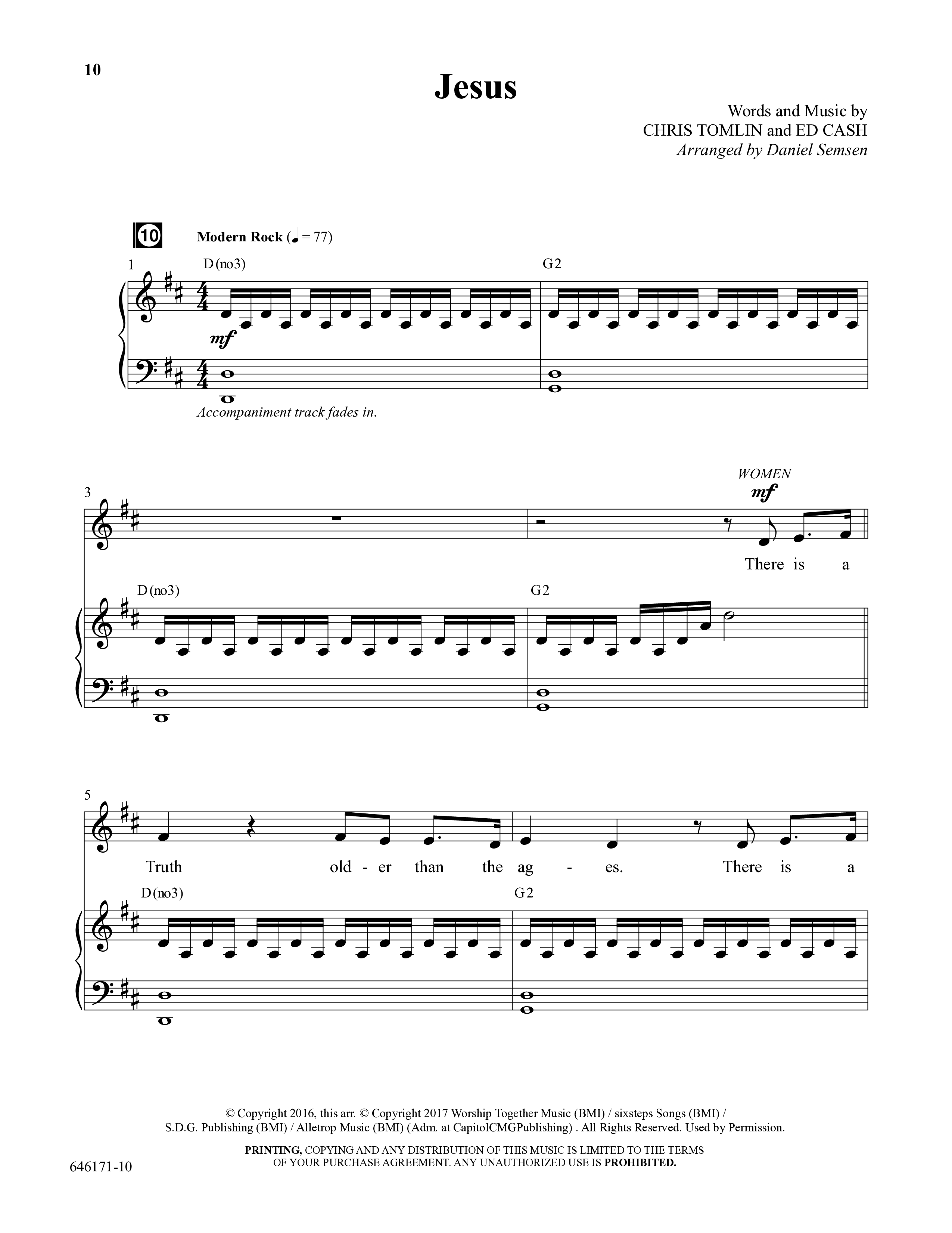 Blended (8 Song Choral Collection) Song 2 (Piano SATB) (Arr. Dale Mathews / Arr. Michael Frazier)