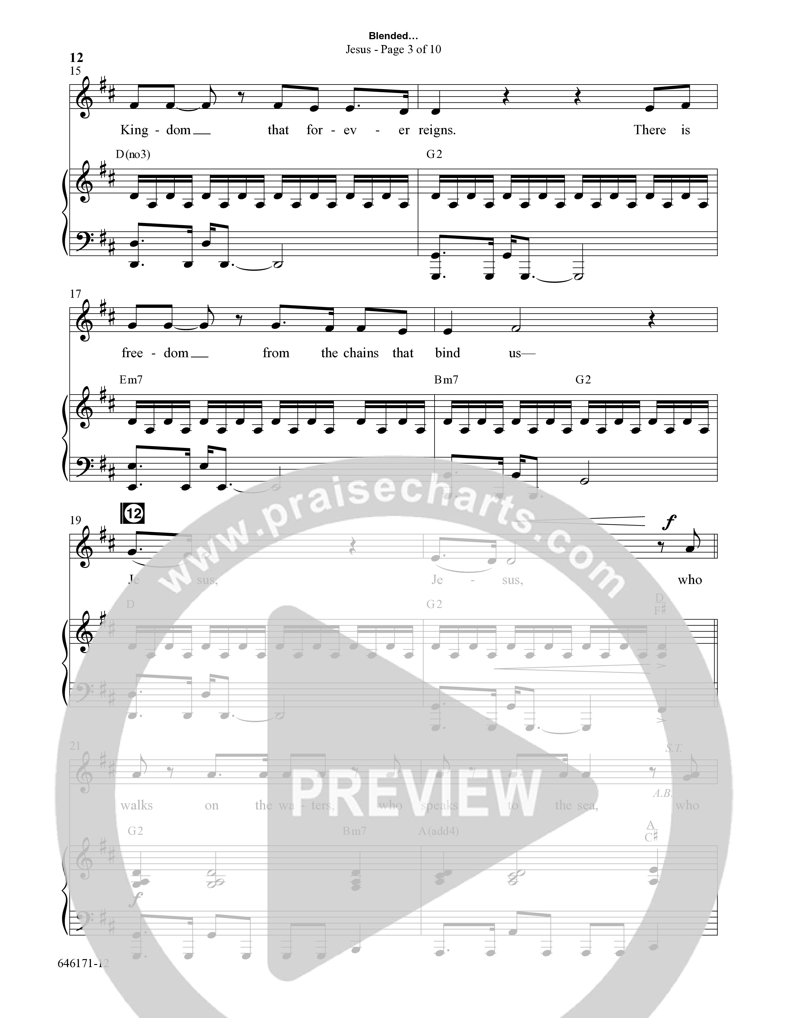 Blended (8 Song Choral Collection) Song 2 (Piano SATB) (Arr. Dale Mathews / Arr. Michael Frazier)